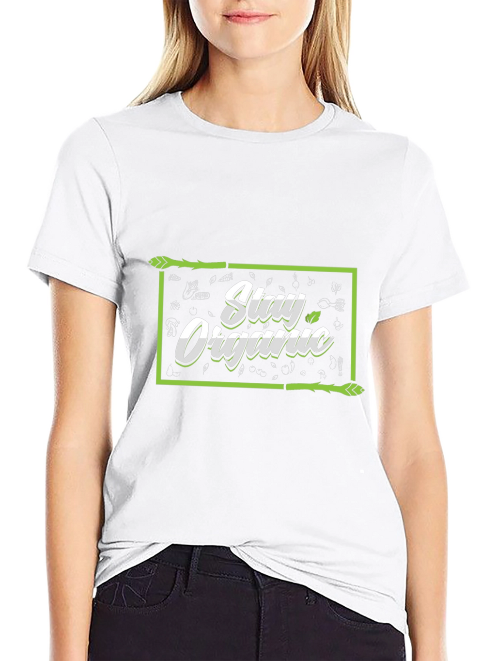 Stay Organic Black T-Shirt