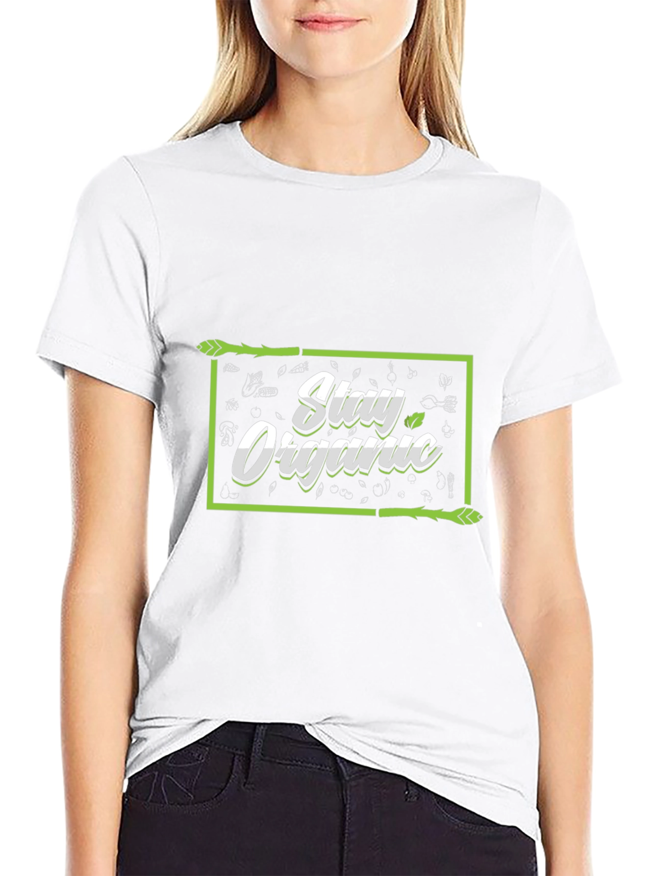 Stay Organic Black T-Shirt