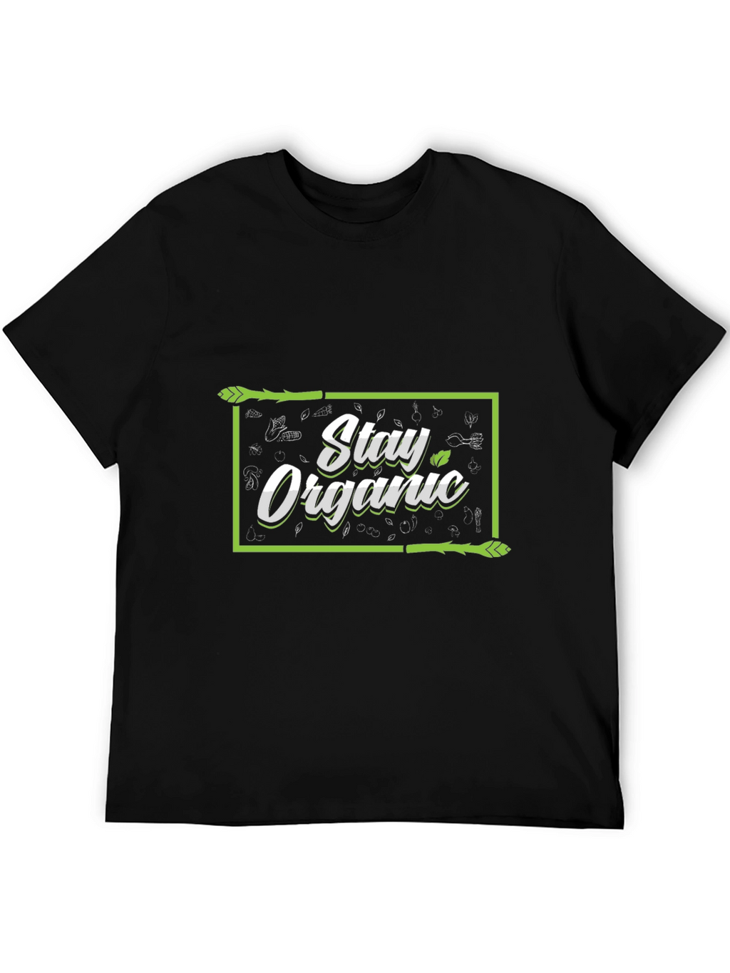 Stay Organic Black T-Shirt