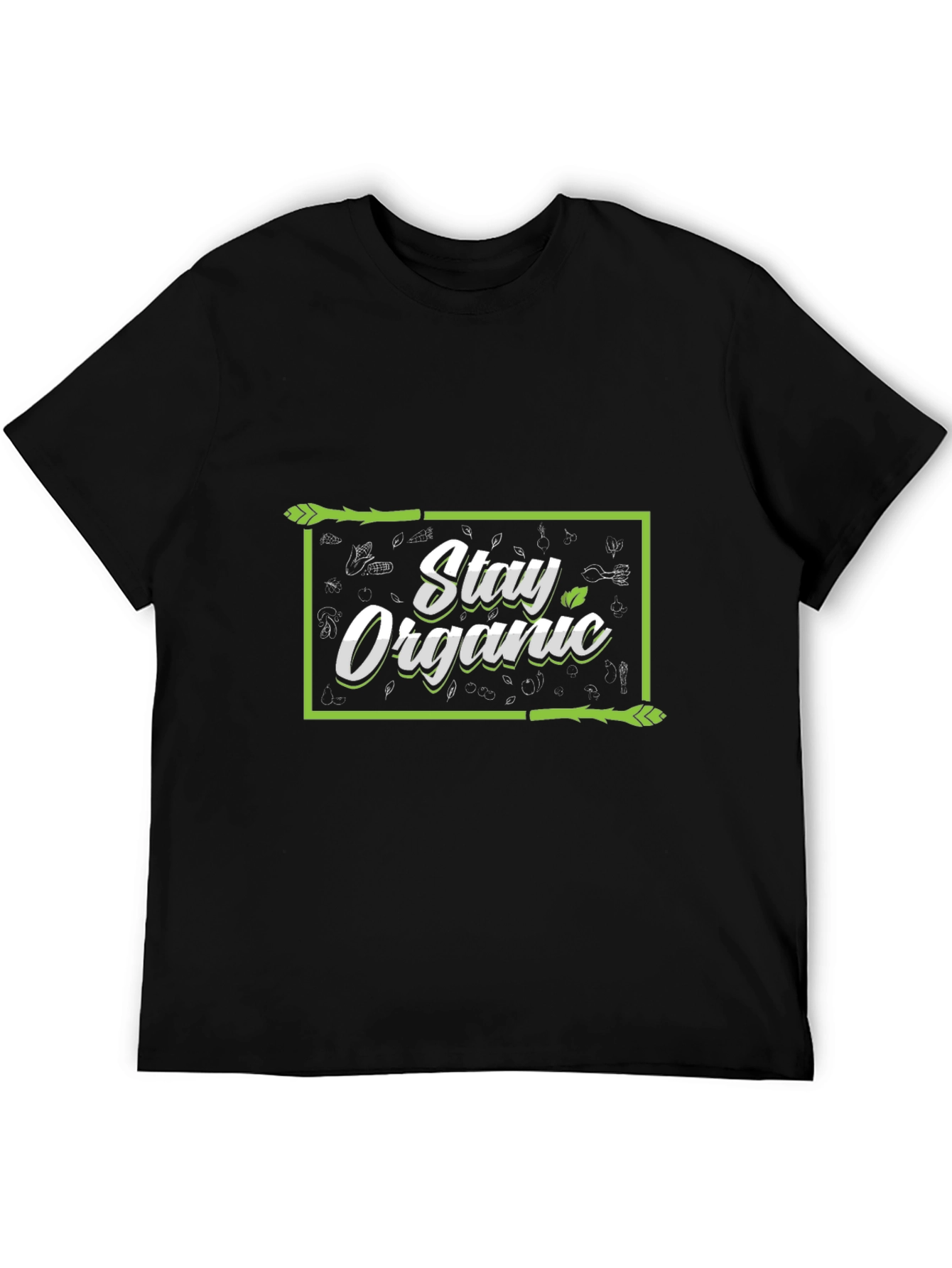Stay Organic Black T-Shirt