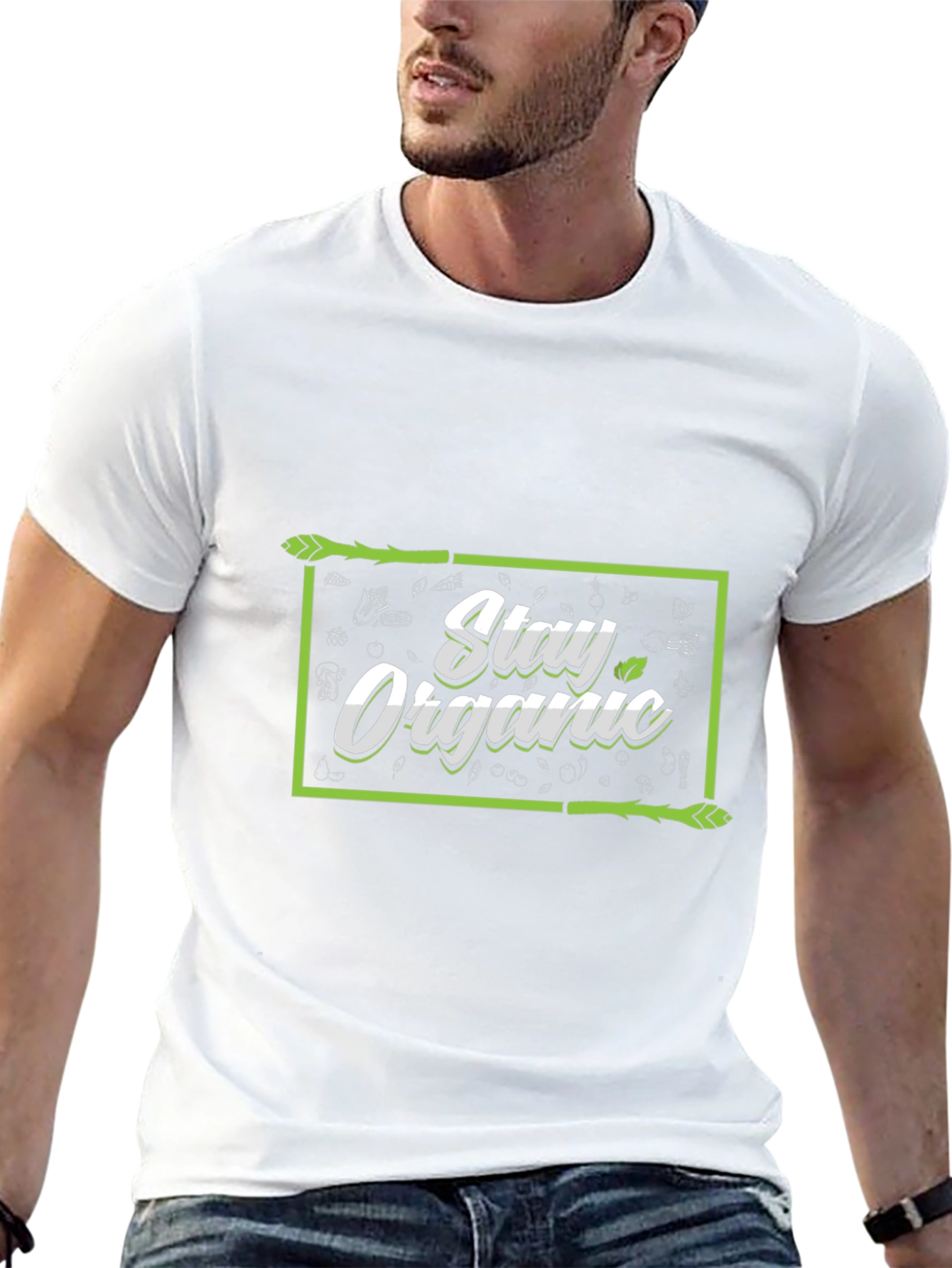 Stay Organic Black T-Shirt