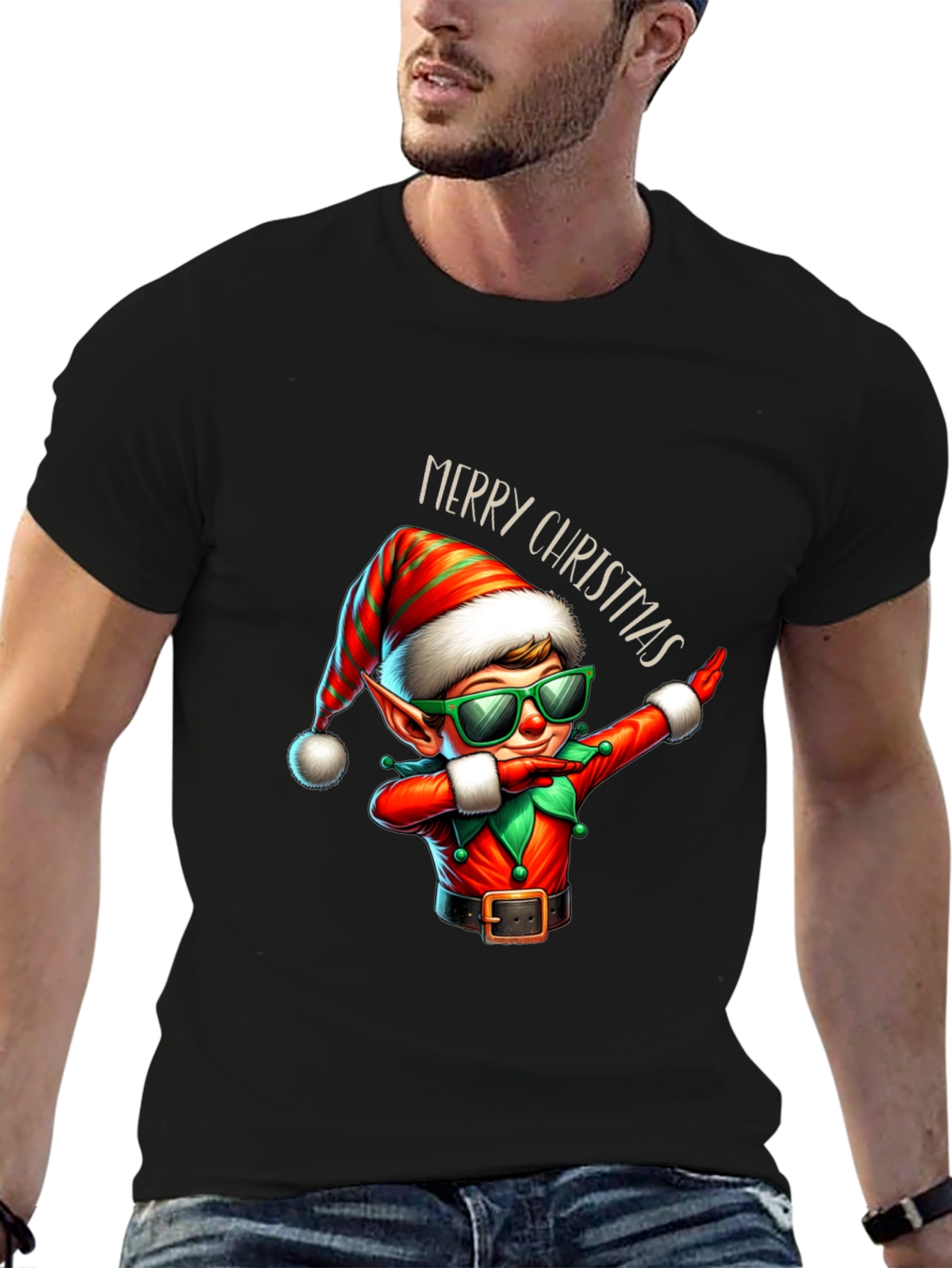Festive Christmas Elf Dab T-Shirt