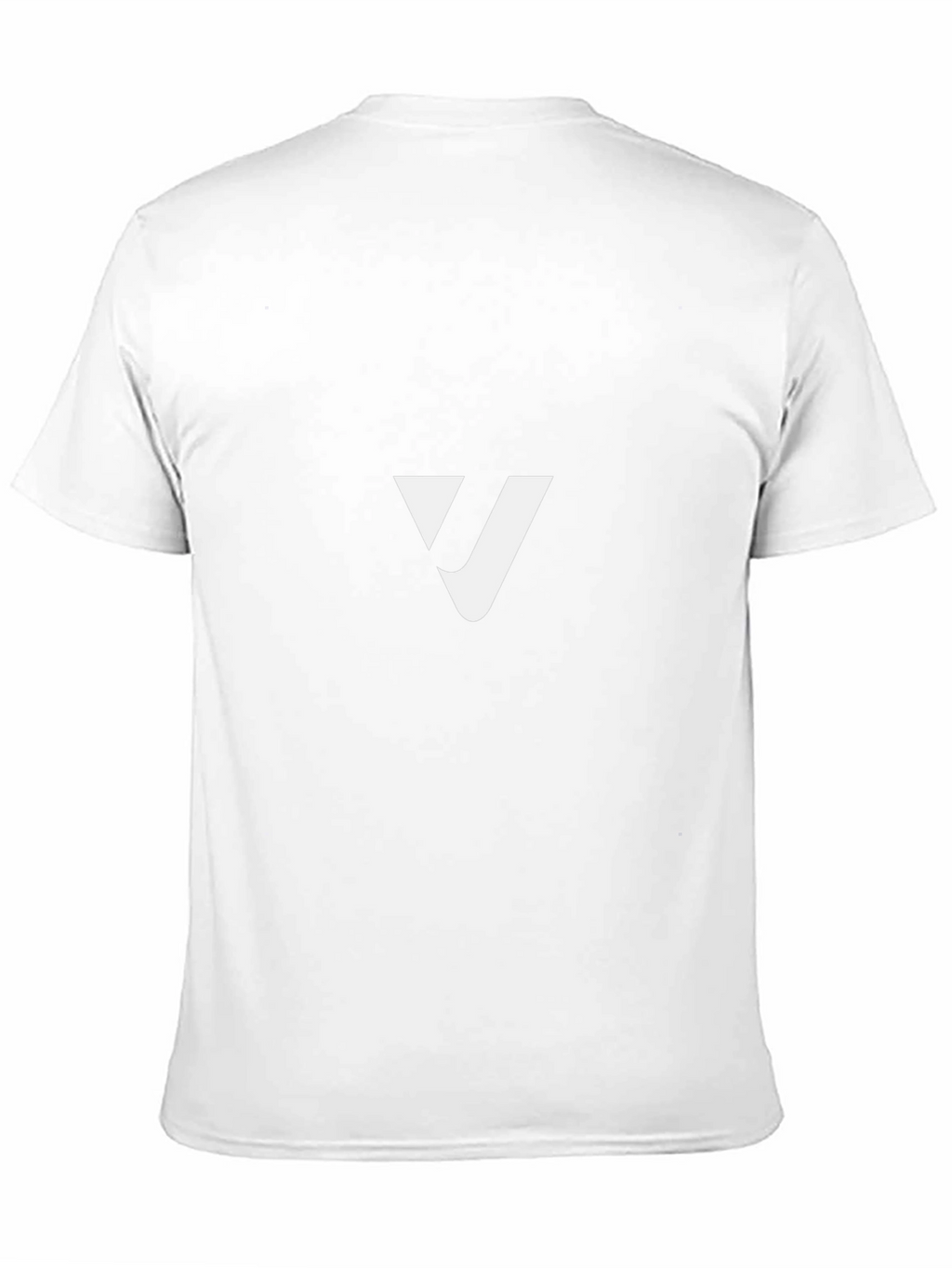 Modern Black T-Shirt with White V Logo