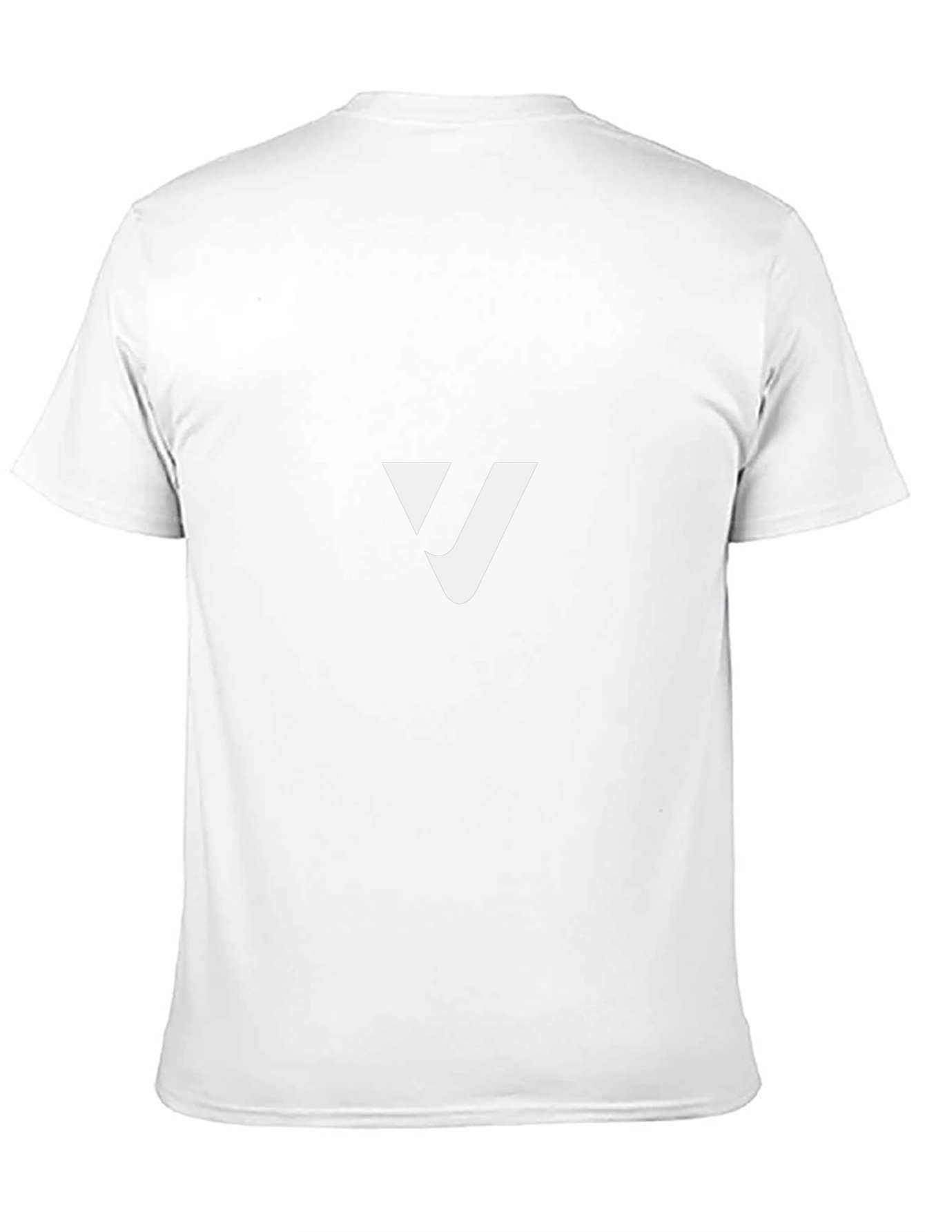 Modern Black T-Shirt with White V Logo