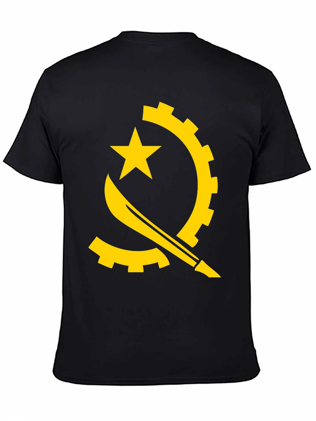 Angola Flag Graphic Tee - Black