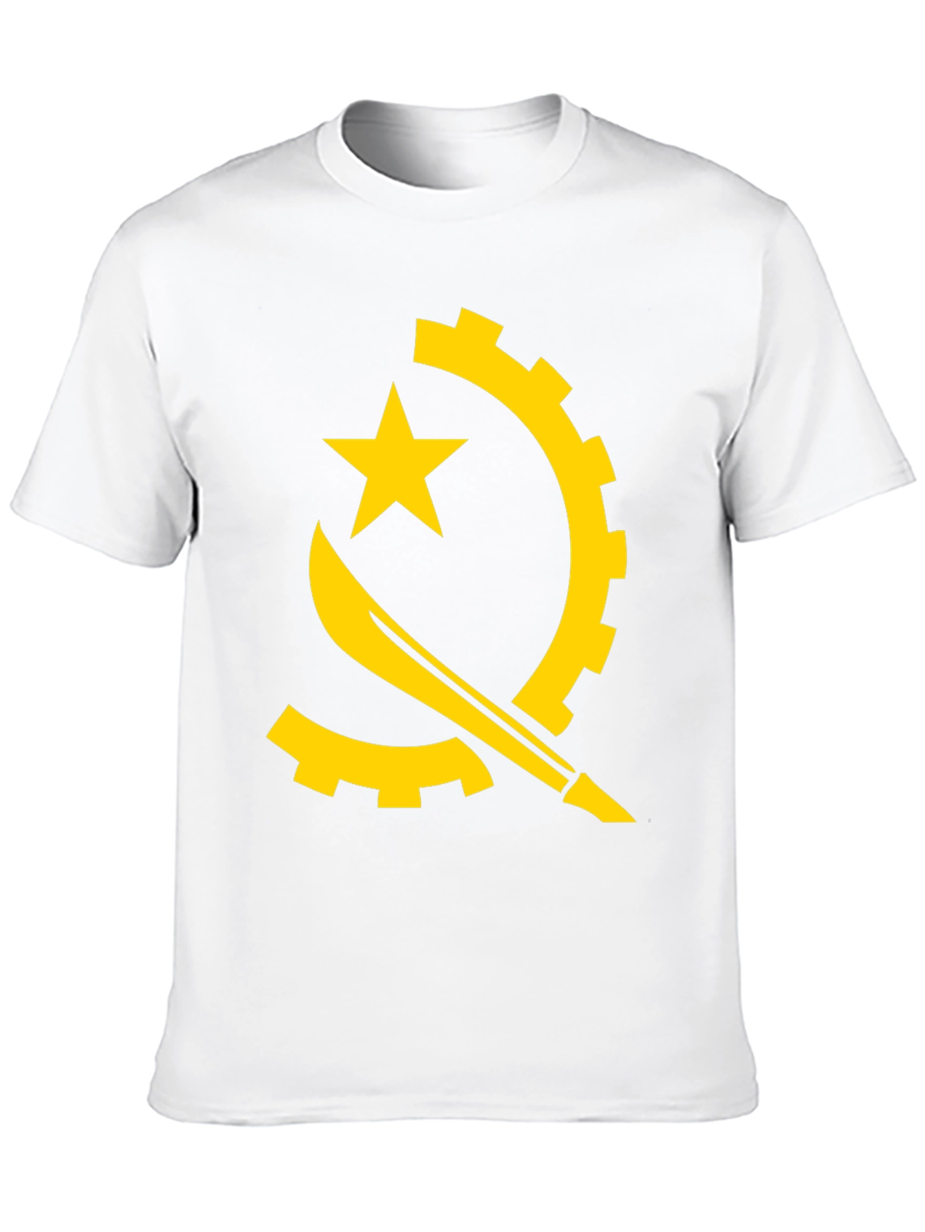 Angola Flag Graphic Tee - Black
