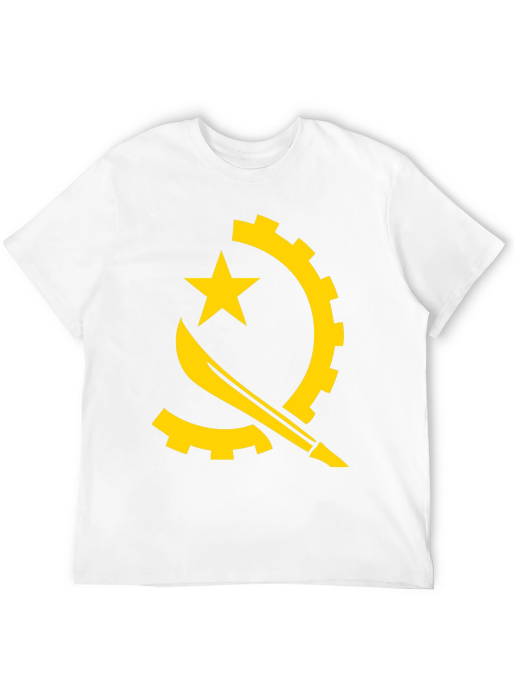 Angola Flag Graphic Tee - Black