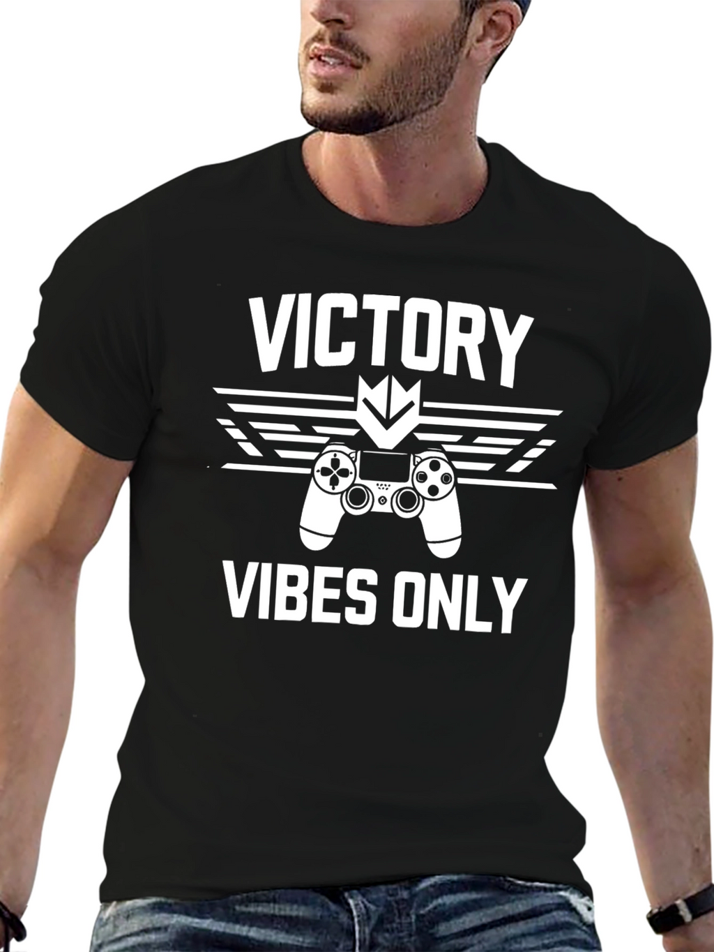 Victory Vibes Only Gaming T-Shirt