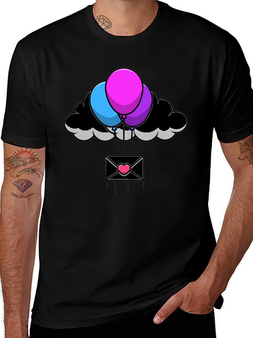Balloon Cloud Envelope T-Shirt