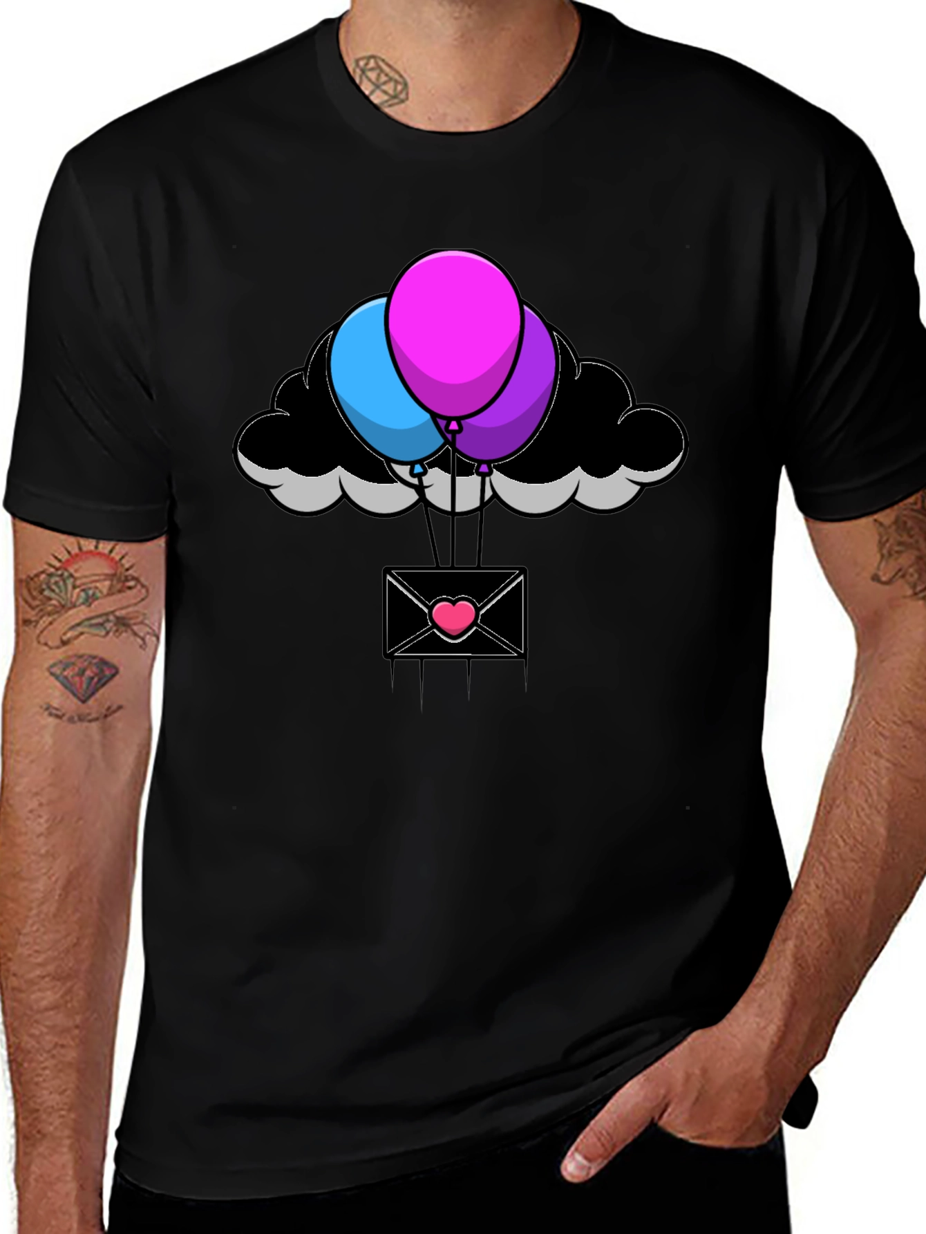 Balloon Cloud Envelope T-Shirt
