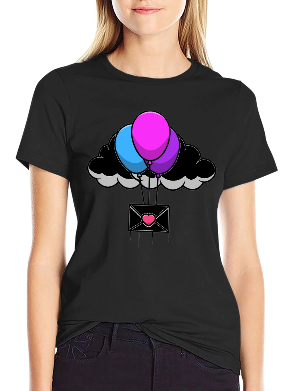 Balloon Cloud Envelope T-Shirt