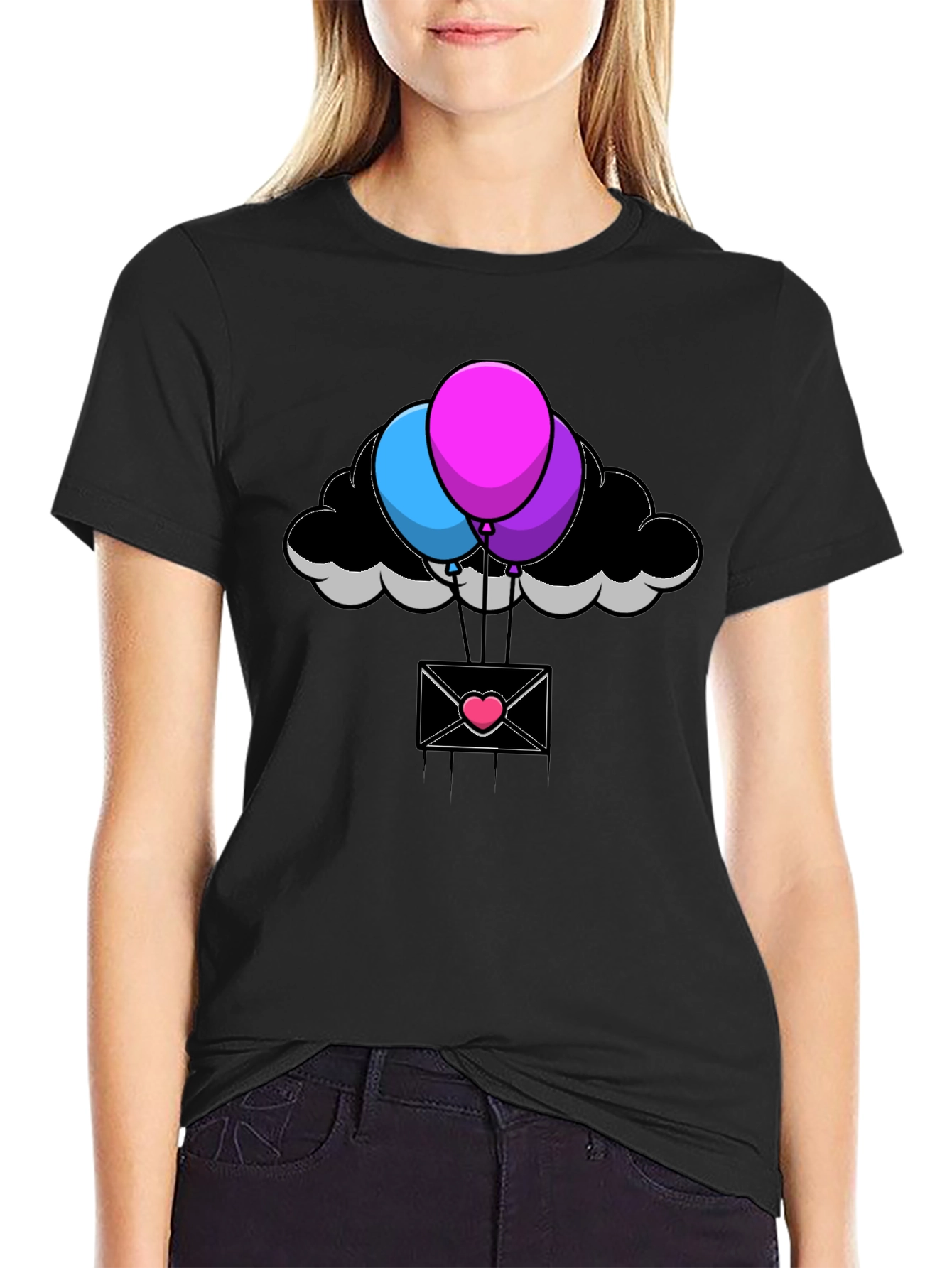 Balloon Cloud Envelope T-Shirt