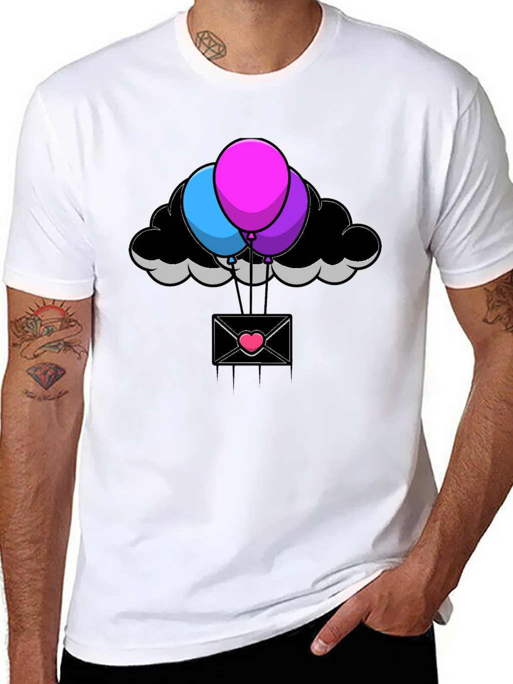 Balloon Cloud Envelope T-Shirt