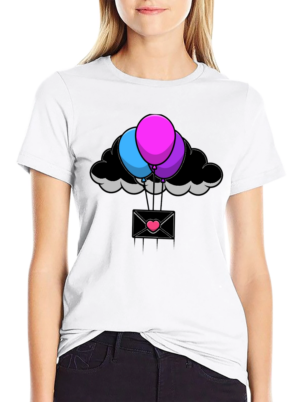 Balloon Cloud Envelope T-Shirt