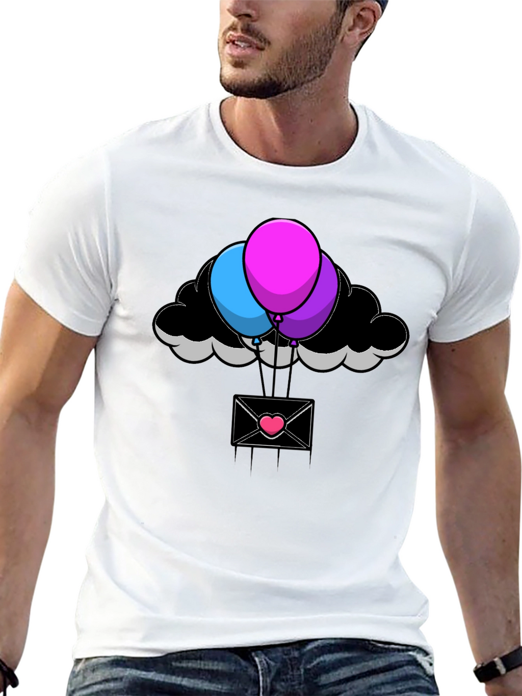 Balloon Cloud Envelope T-Shirt