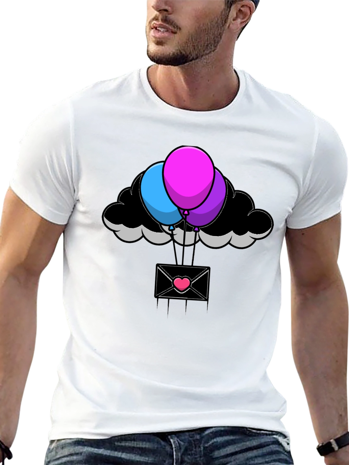 Balloon Cloud Envelope T-Shirt