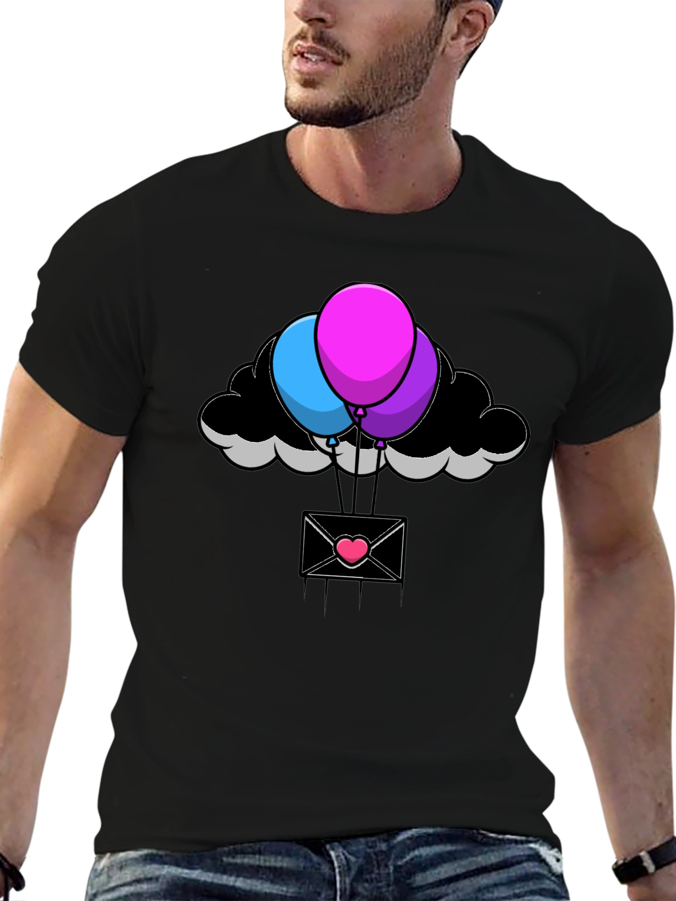 Balloon Cloud Envelope T-Shirt