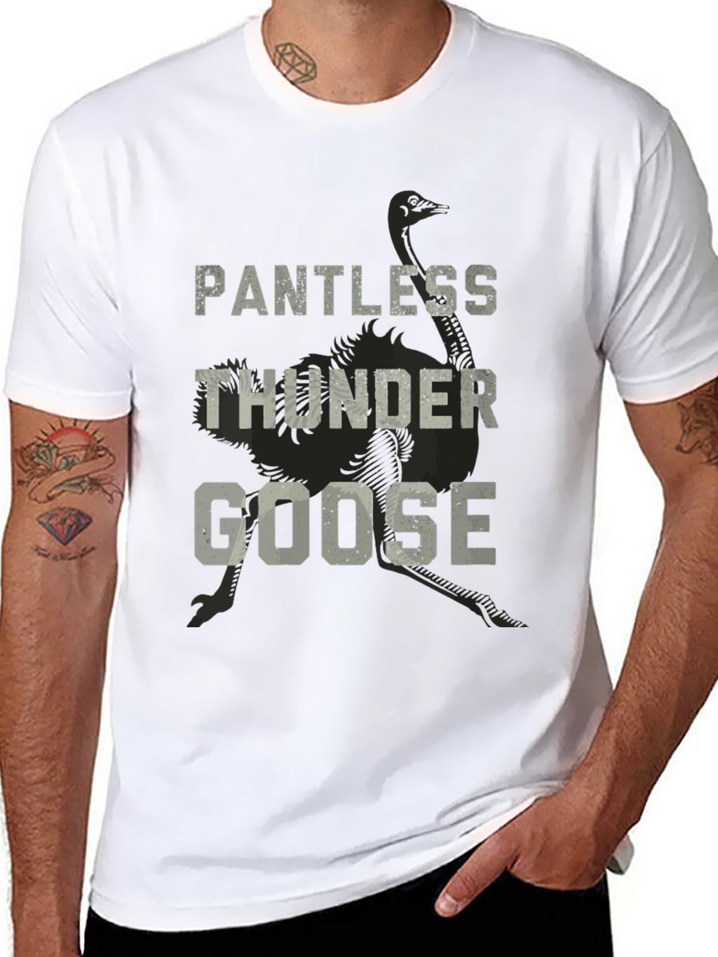 Pantless Thunder Goose Graphic T-Shirt