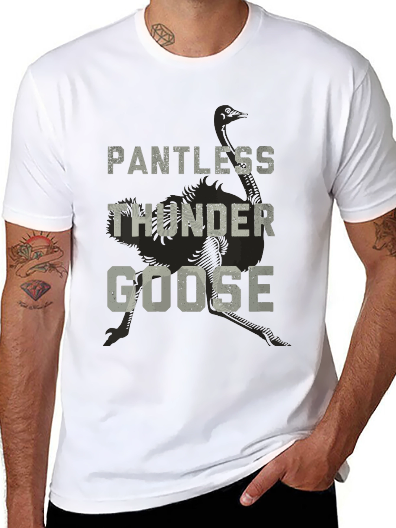 Pantless Thunder Goose Graphic T-Shirt