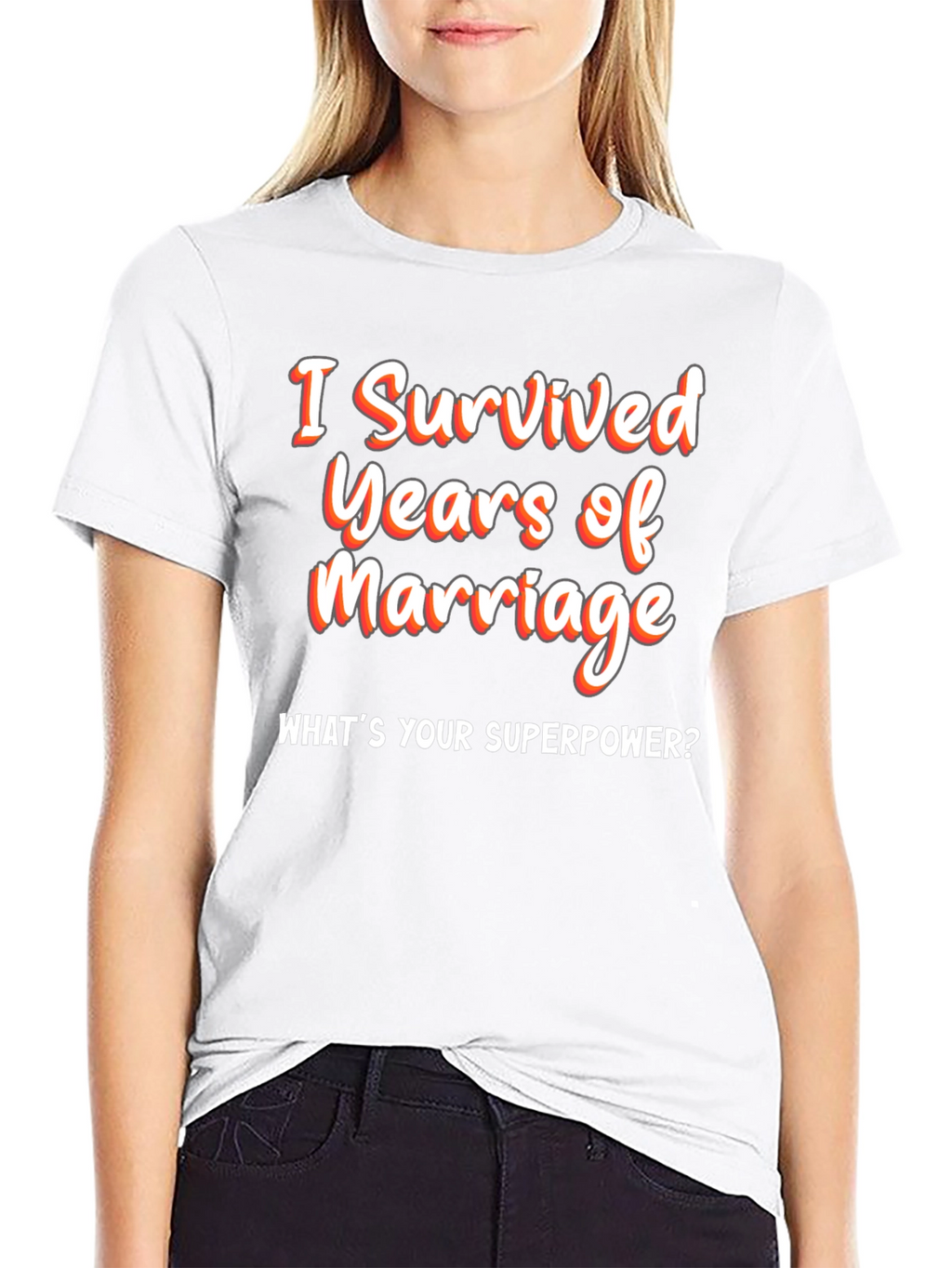 Funny Marriage Anniversary T-Shirt - Superpower Tee