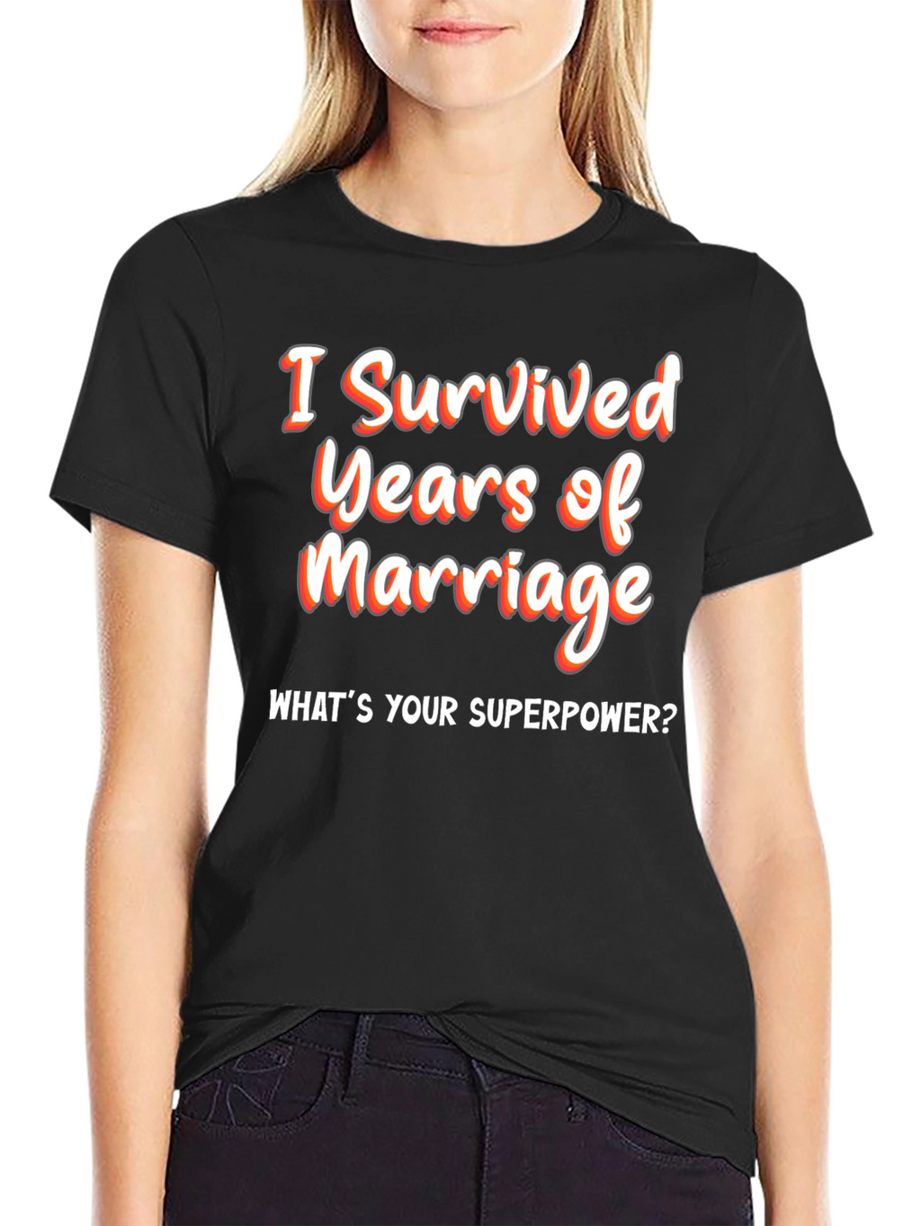 Funny Marriage Anniversary T-Shirt - Superpower Tee