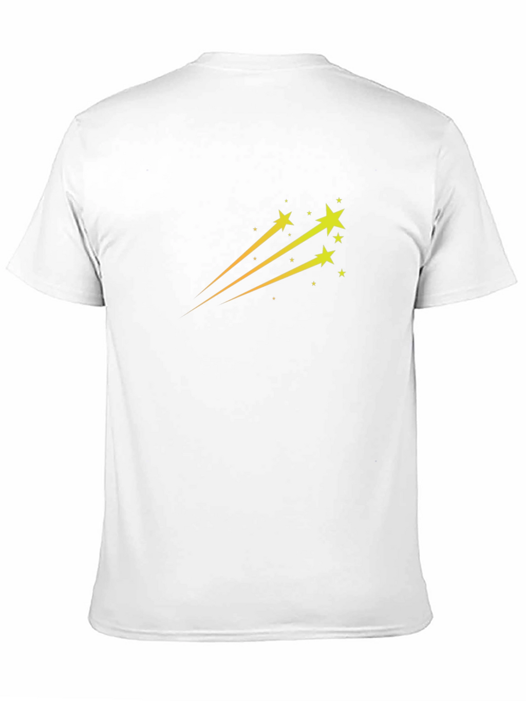 Black T-Shirt with Star Trail Design