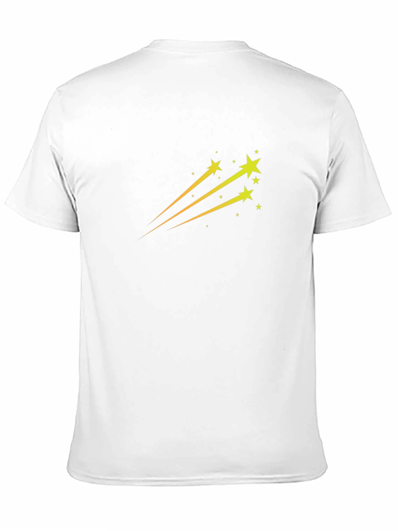 Black T-Shirt with Star Trail Design