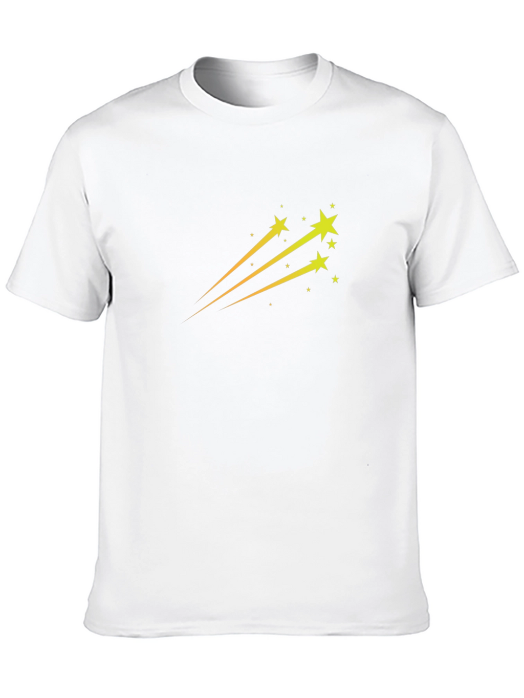 Black T-Shirt with Star Trail Design