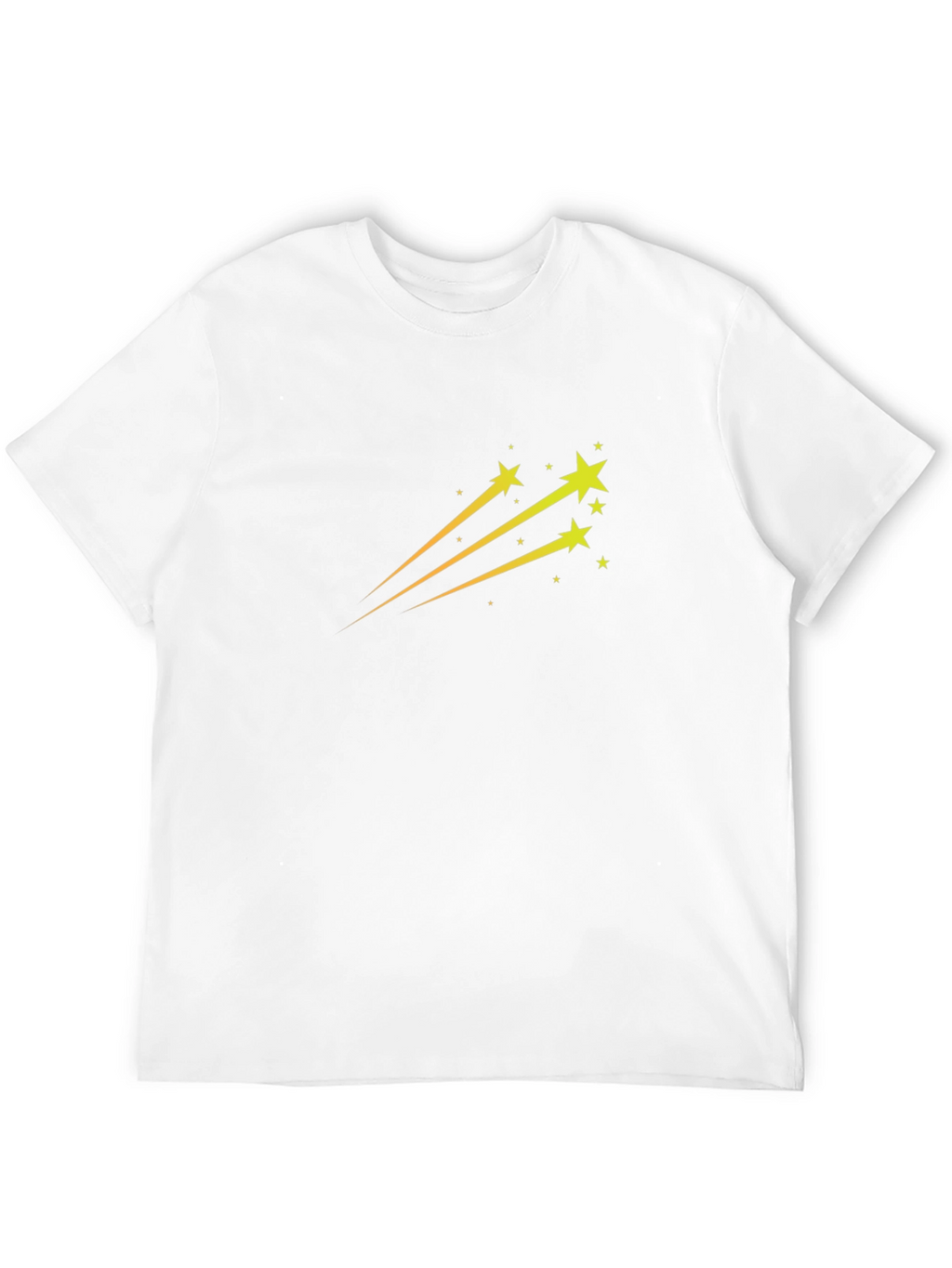 Black T-Shirt with Star Trail Design