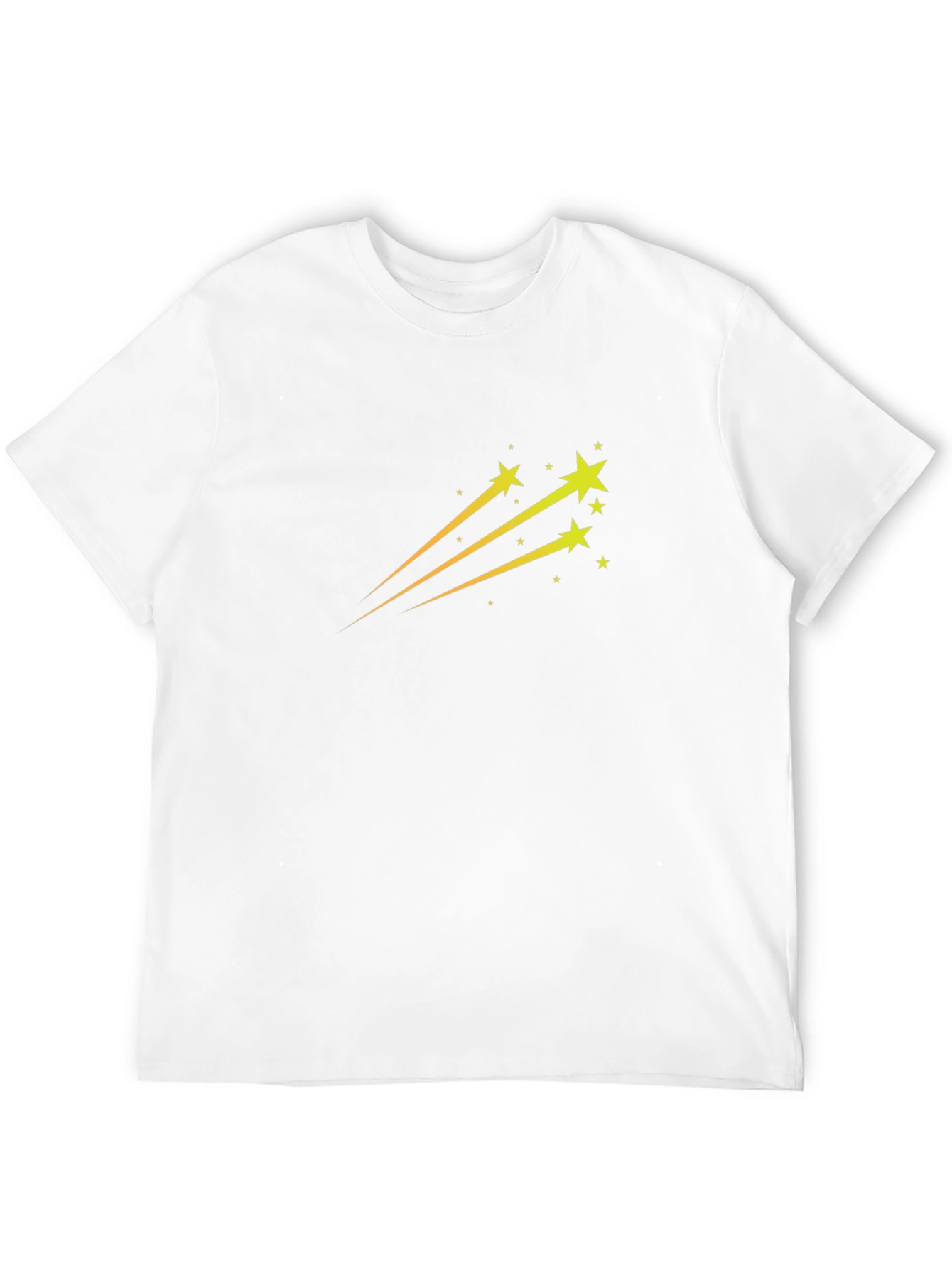 Black T-Shirt with Star Trail Design