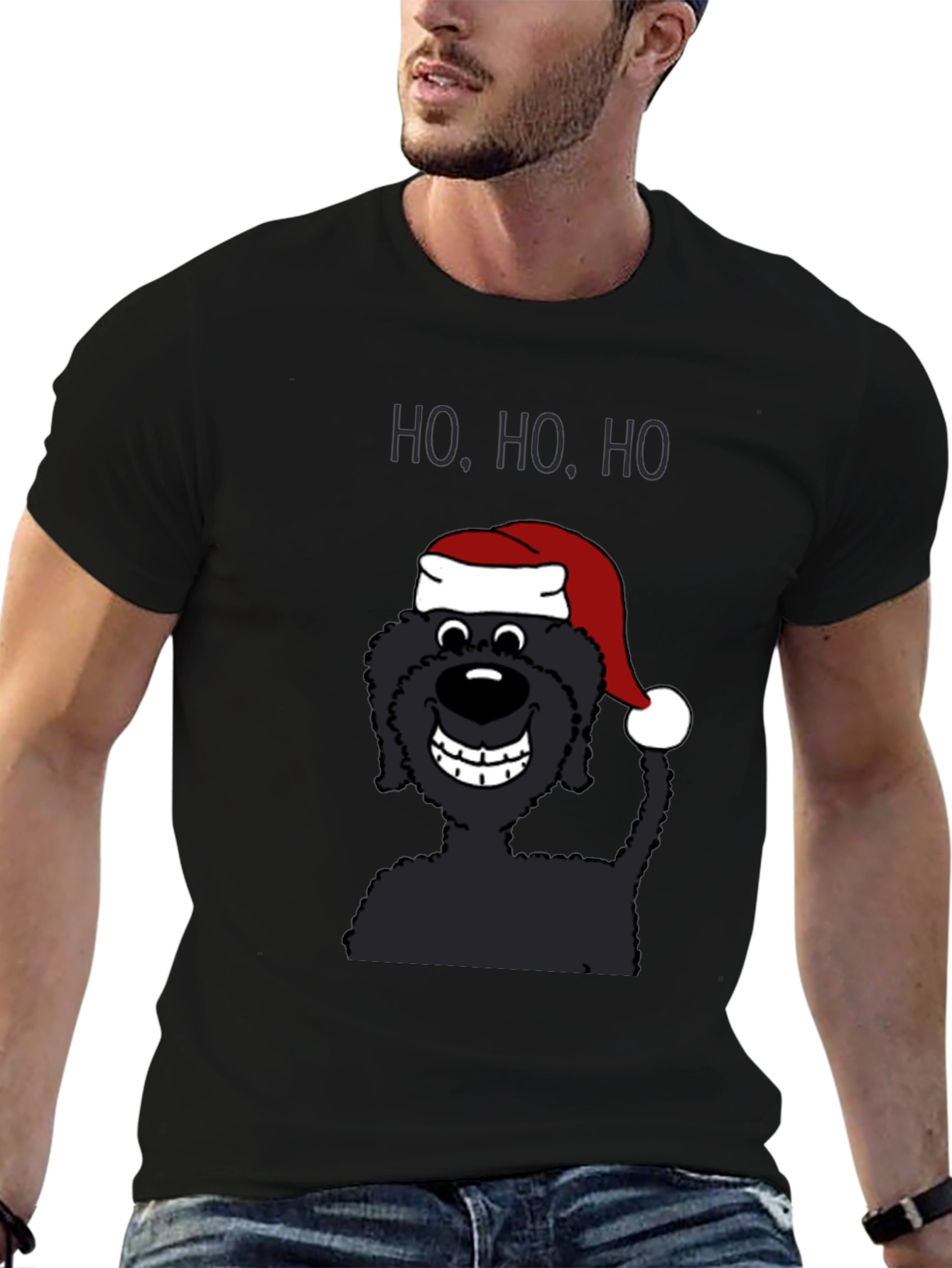 Ho Ho Ho Santa Dog T-Shirt
