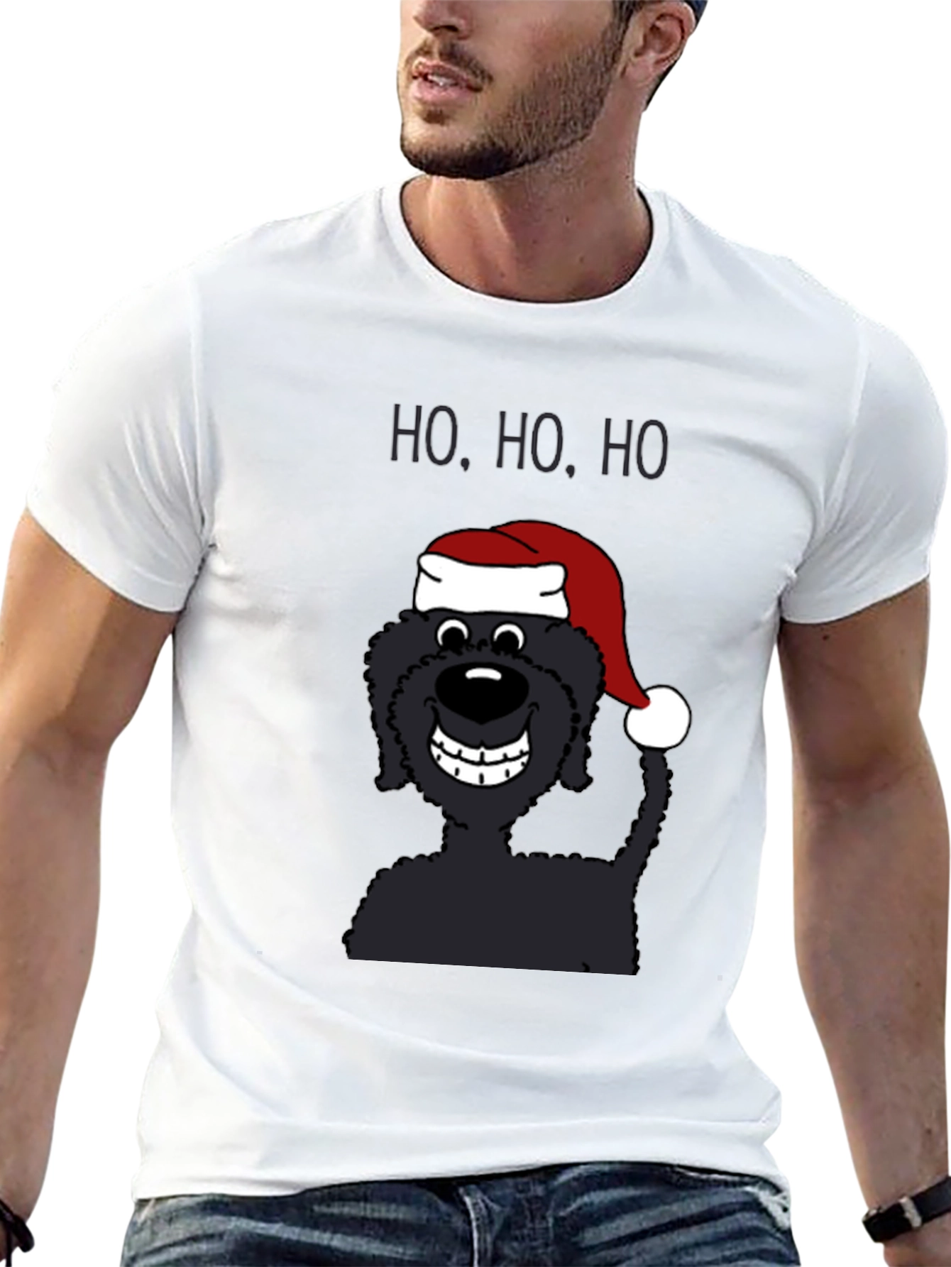 Ho Ho Ho Santa Dog T-Shirt