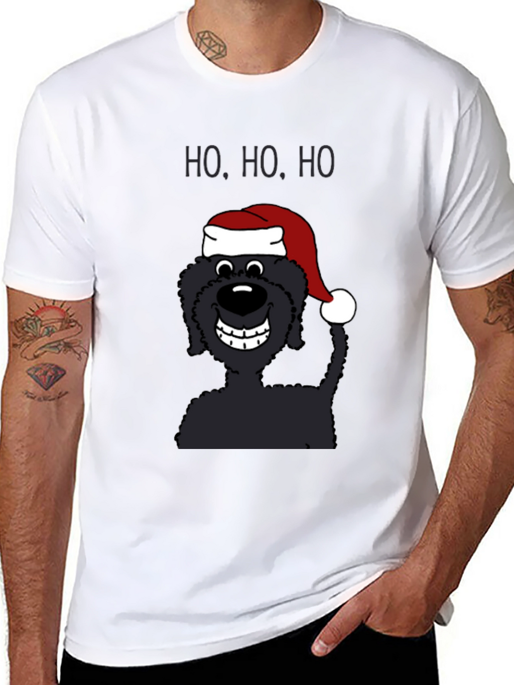 Ho Ho Ho Santa Dog T-Shirt