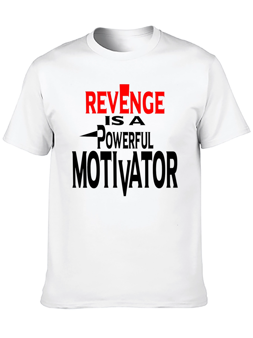 Revenge Motivator Black Graphic T-Shirt