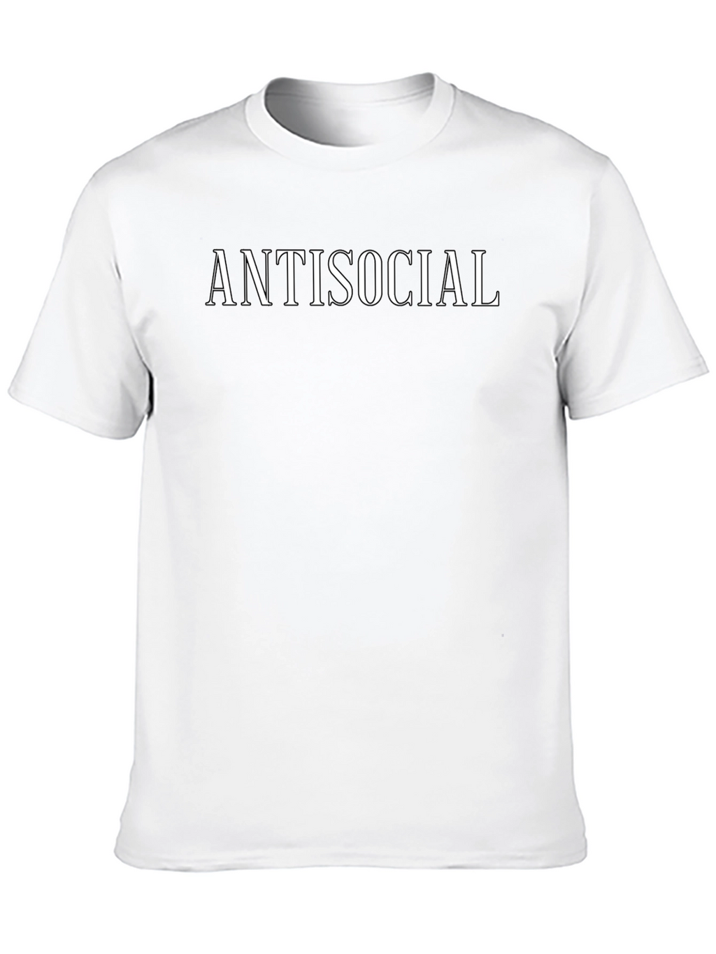 Antisocial Graphic Tee - Black Casual T-Shirt