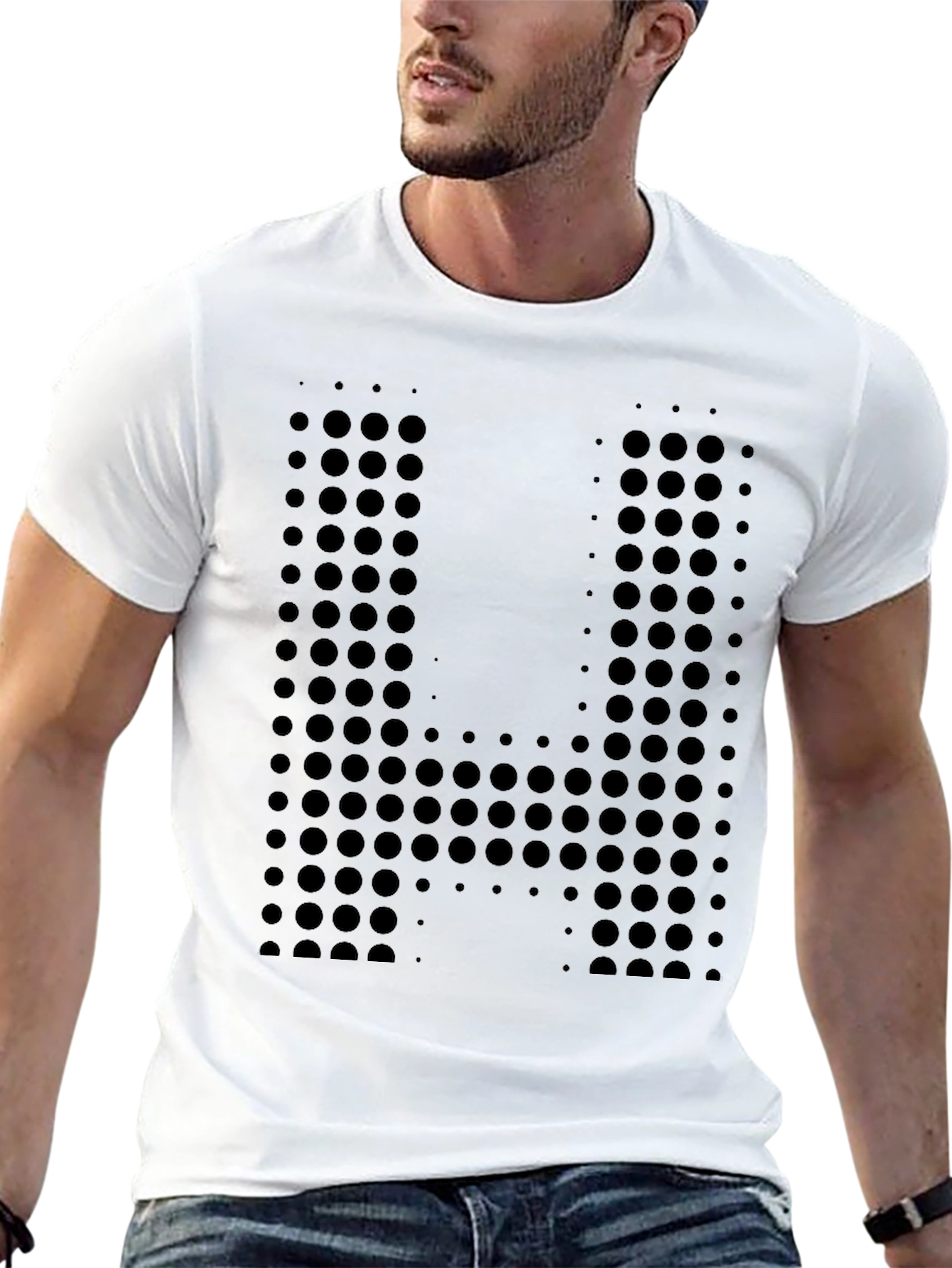 Abstract Geometric Circle Pattern T-Shirt