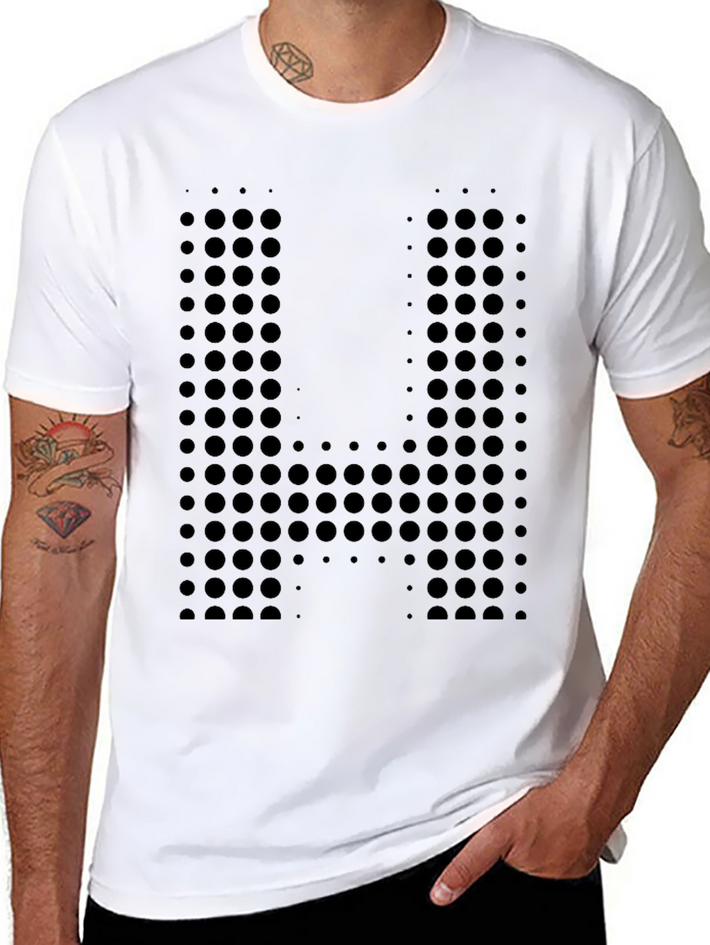 Abstract Geometric Circle Pattern T-Shirt