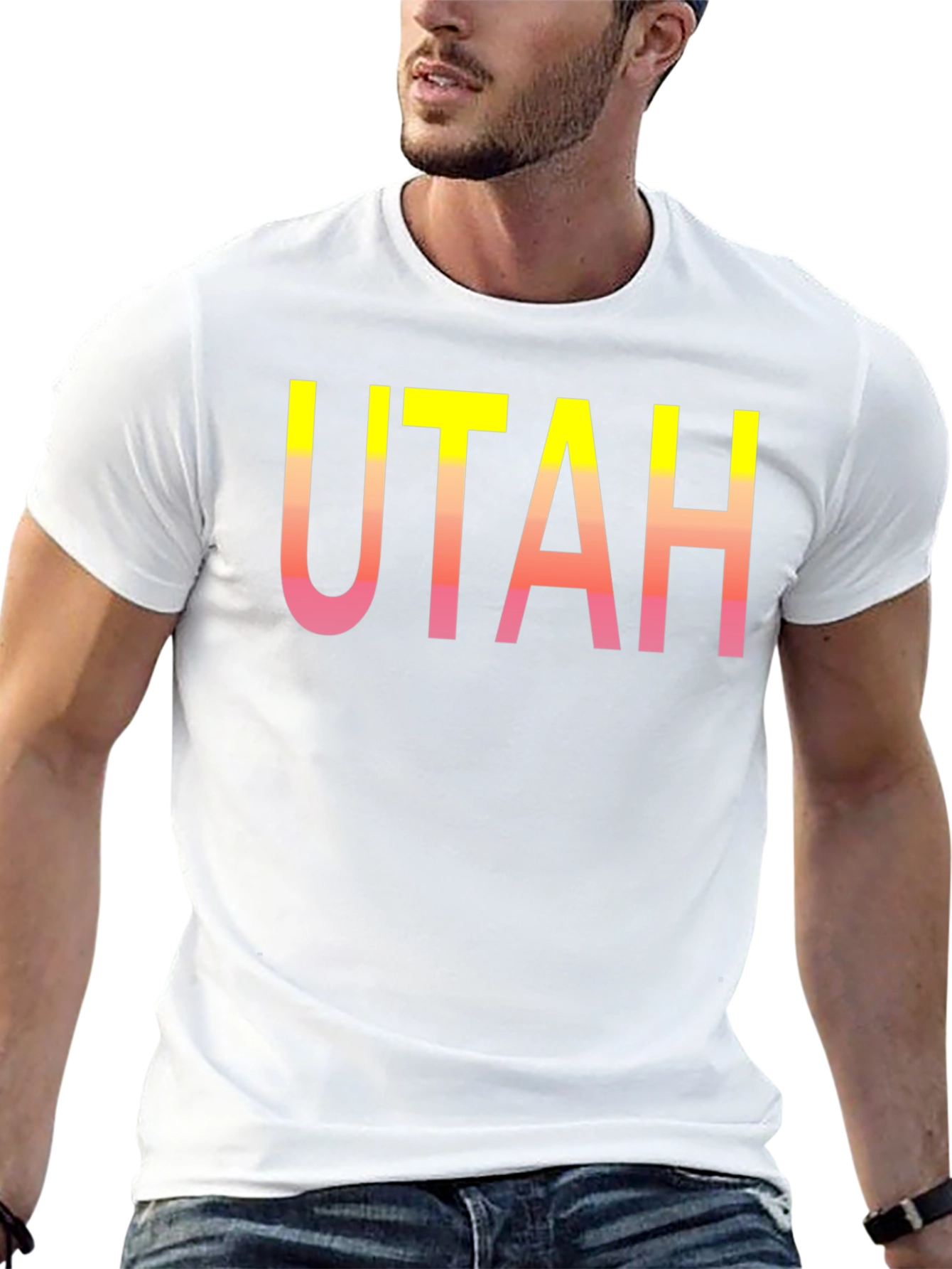 Utah Gradient Graphic Tee - Stylish State Pride!
