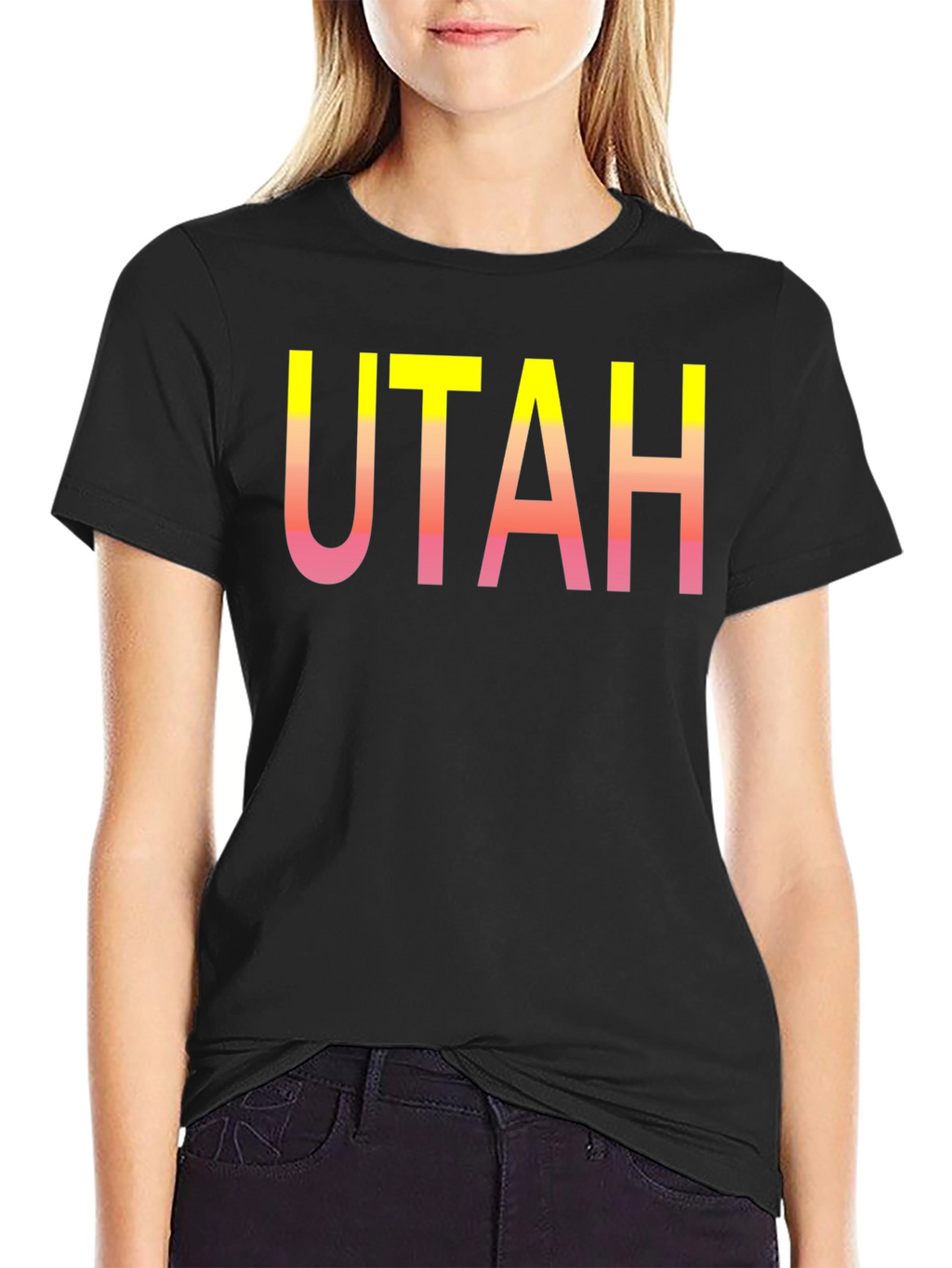 Utah Gradient Graphic Tee - Stylish State Pride!