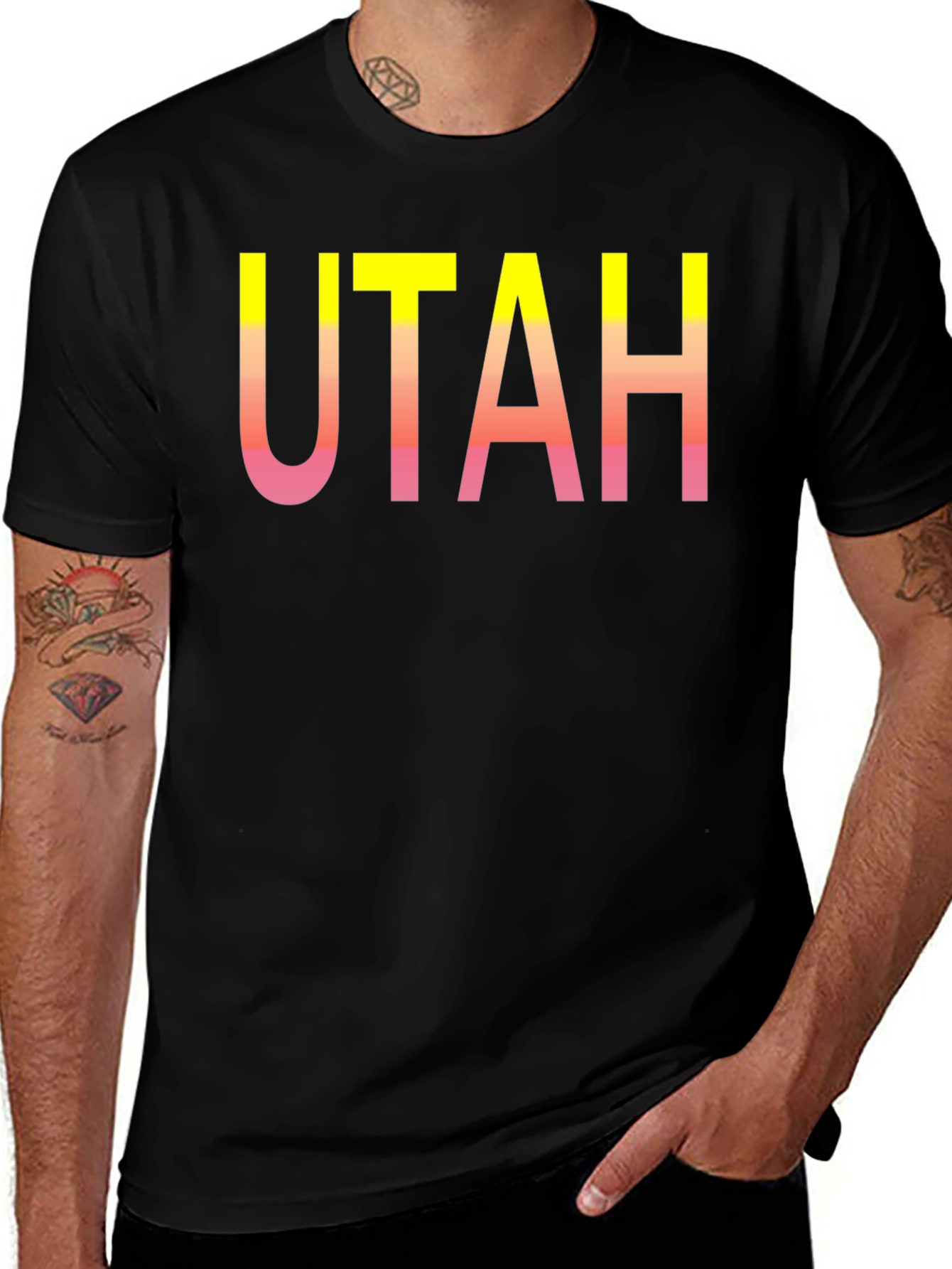 Utah Gradient Graphic Tee - Stylish State Pride!