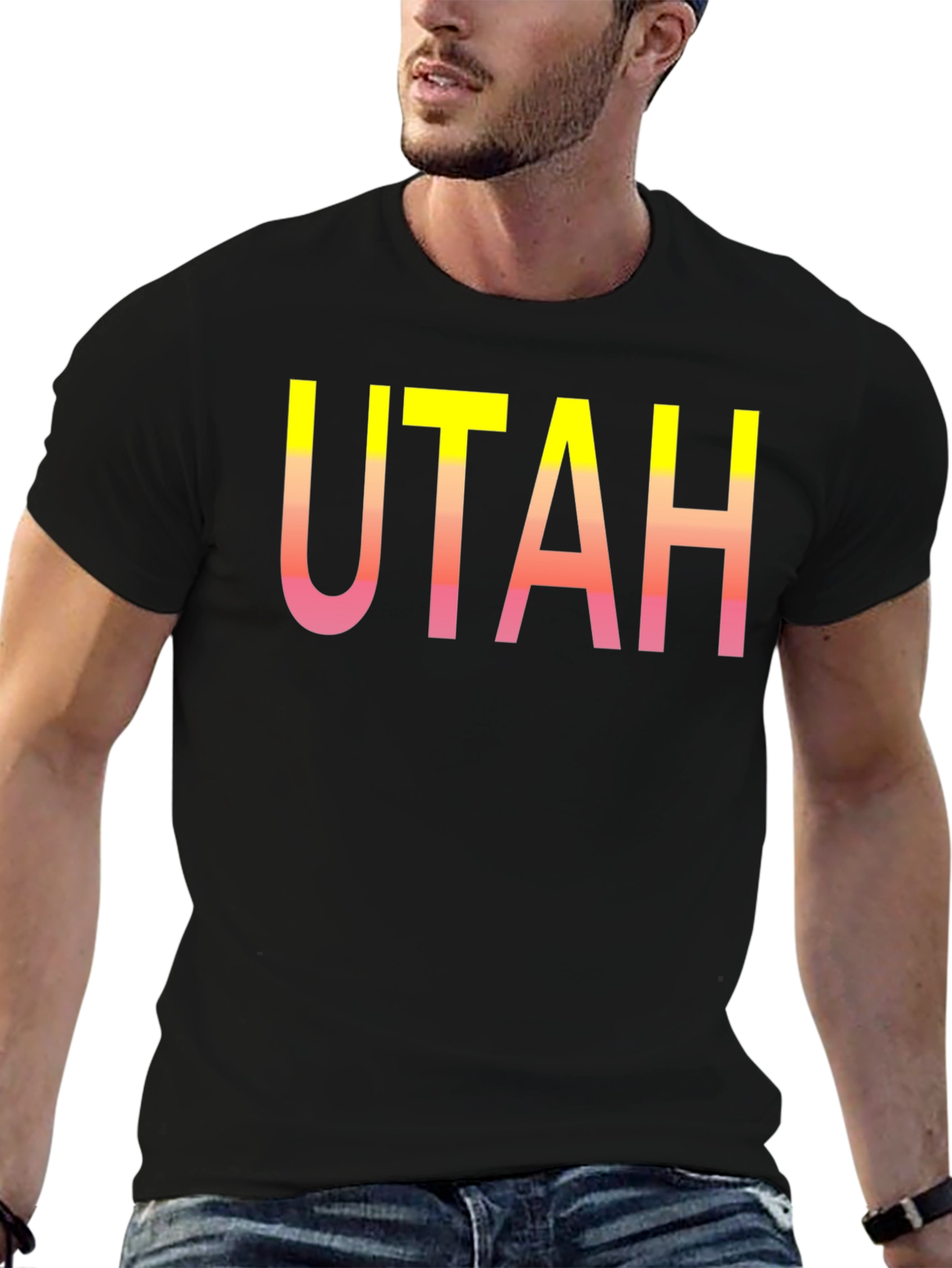Utah Gradient Graphic Tee - Stylish State Pride!