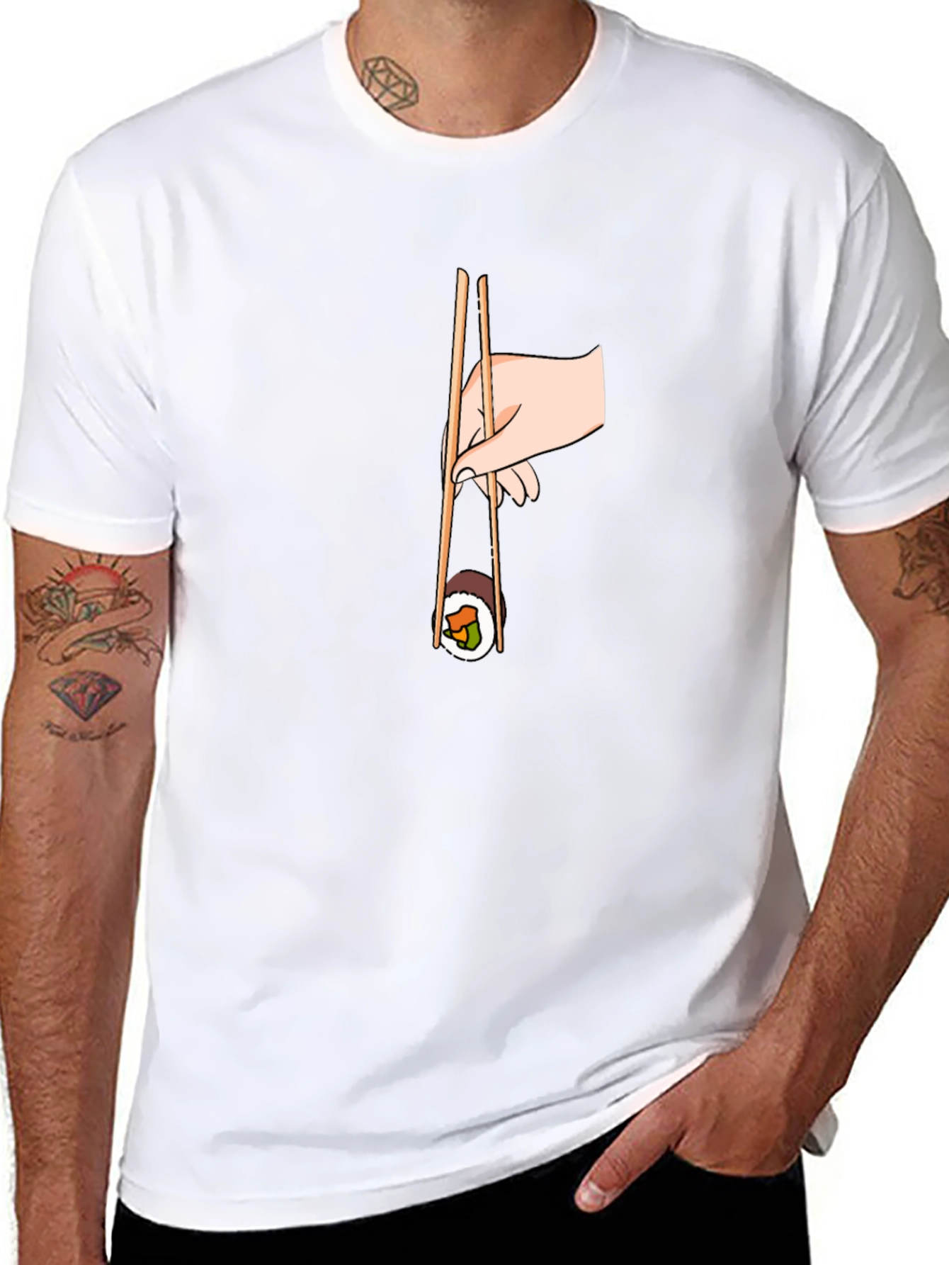 Sushi Roll Graphic Tee - Unique & Stylish
