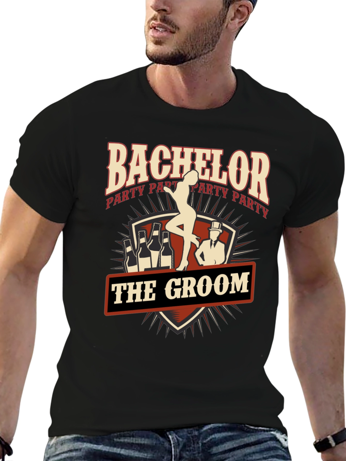 Bachelor Party The Groom Graphic Tee