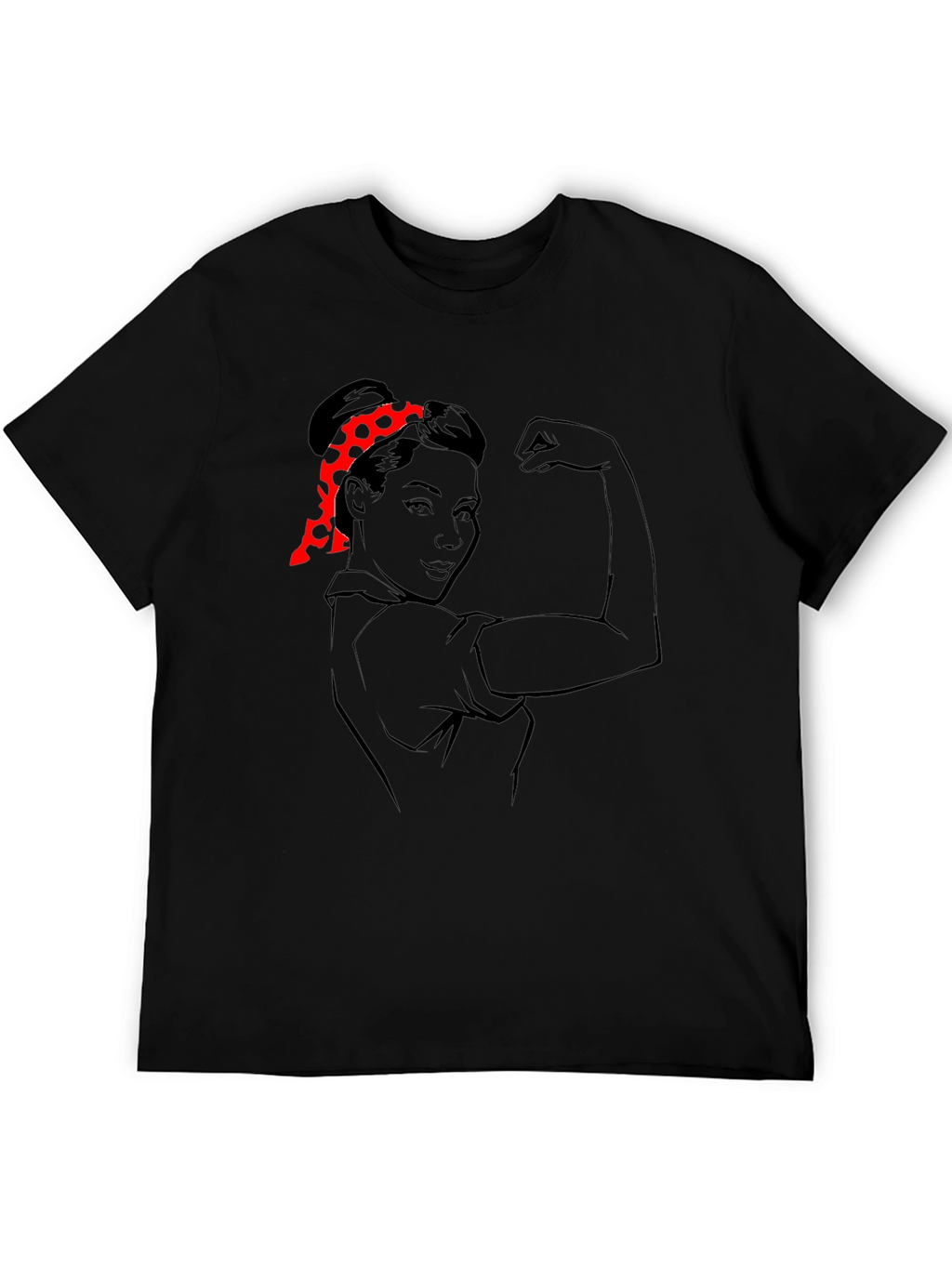 Rosie the Riveter Graphic Tee - Black