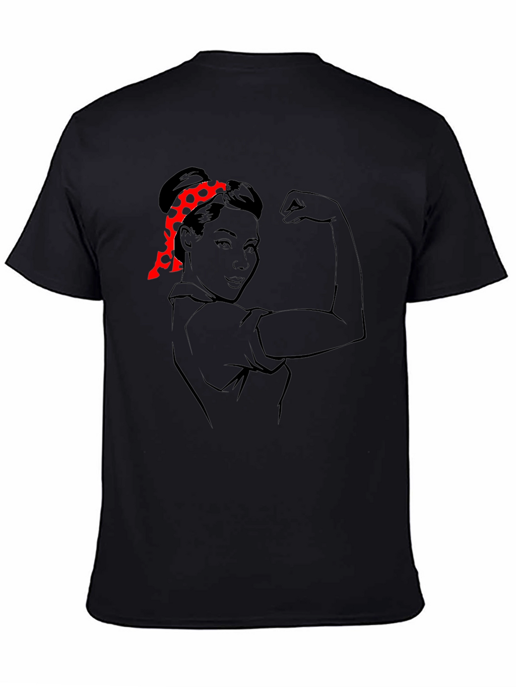 Rosie the Riveter Graphic Tee - Black