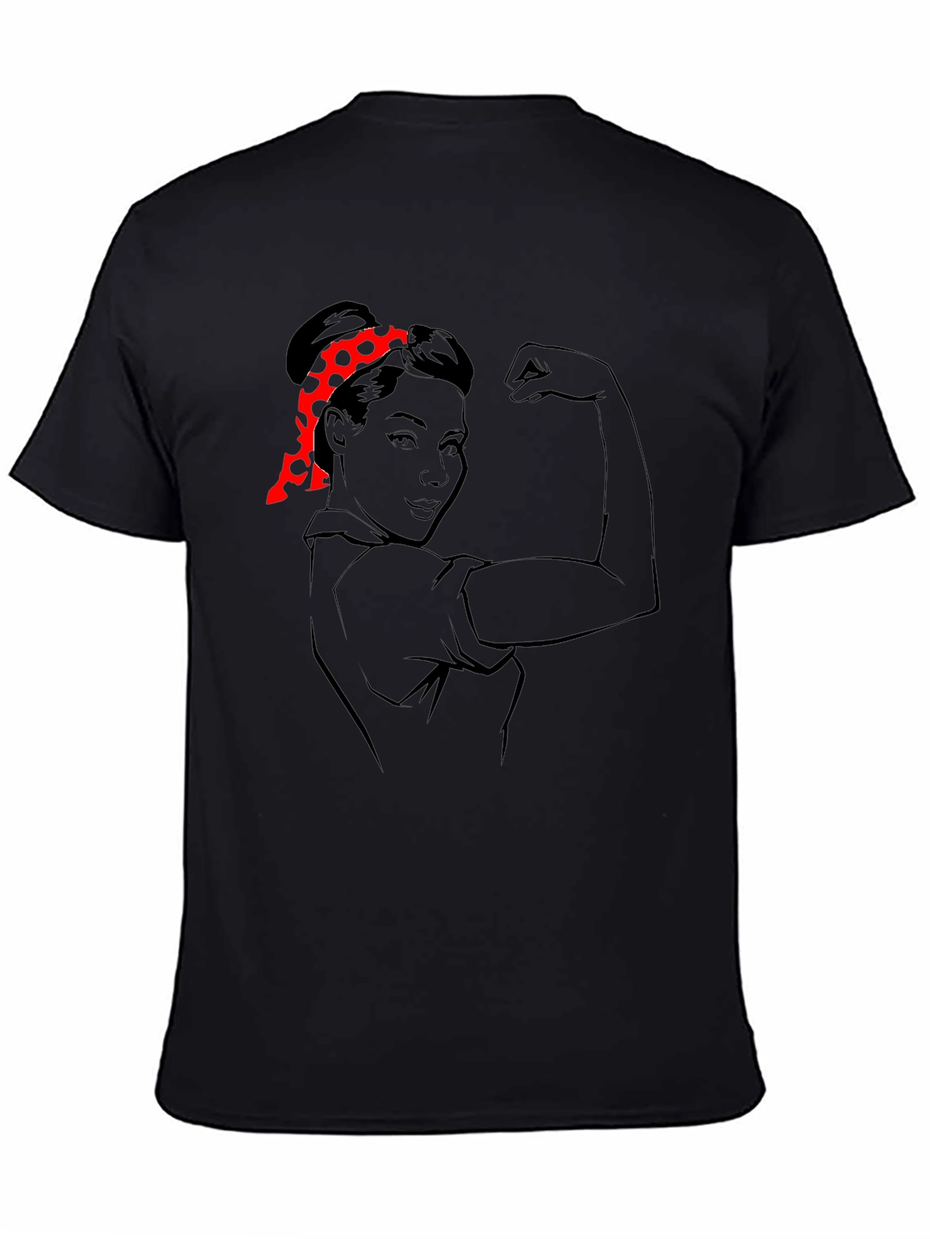 Rosie the Riveter Graphic Tee - Black