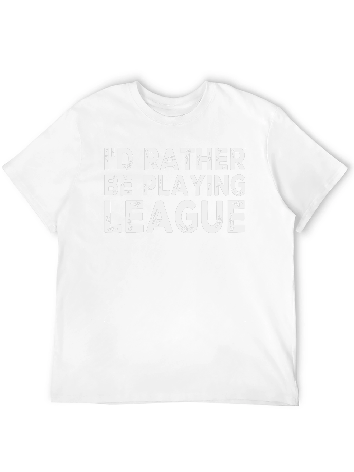 Id Rather Be Playing League T-Shirt - Gamer Tee