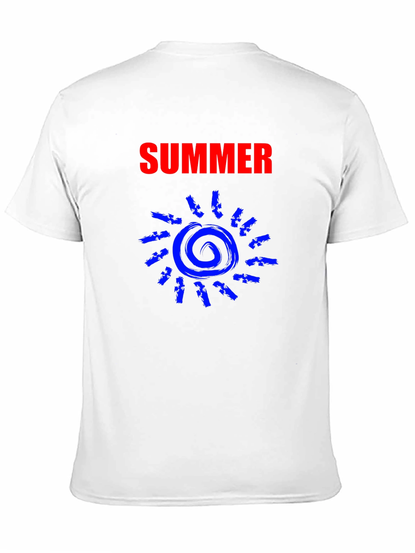 Summer Sun Graphic Tee - Black Cotton T-Shirt