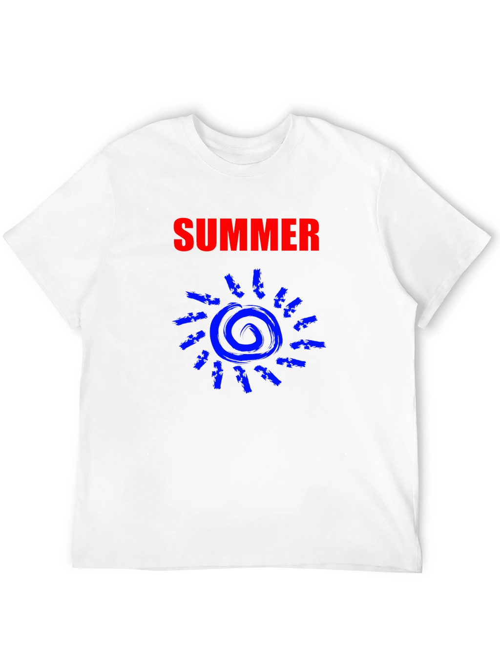 Summer Sun Graphic Tee - Black Cotton T-Shirt