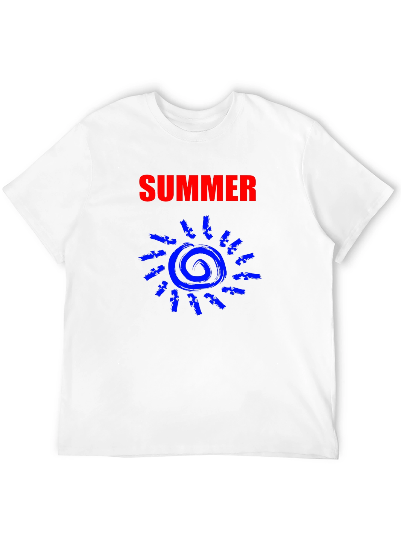 Summer Sun Graphic Tee - Black Cotton T-Shirt